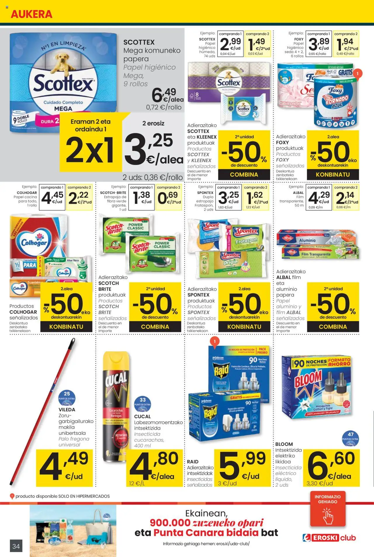 Eroski - Handia │ válido desde el 12.06.2025 | Página: 34 | Productos: Papel higienico, Cocina