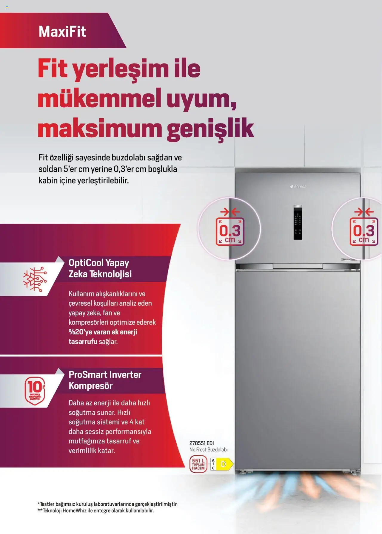 Arçelik Katalog - 16.09.2025 tarihinden itibaren geçerlidir | Sayfa: 5 | Ürünler: Buzdolabı, Fan