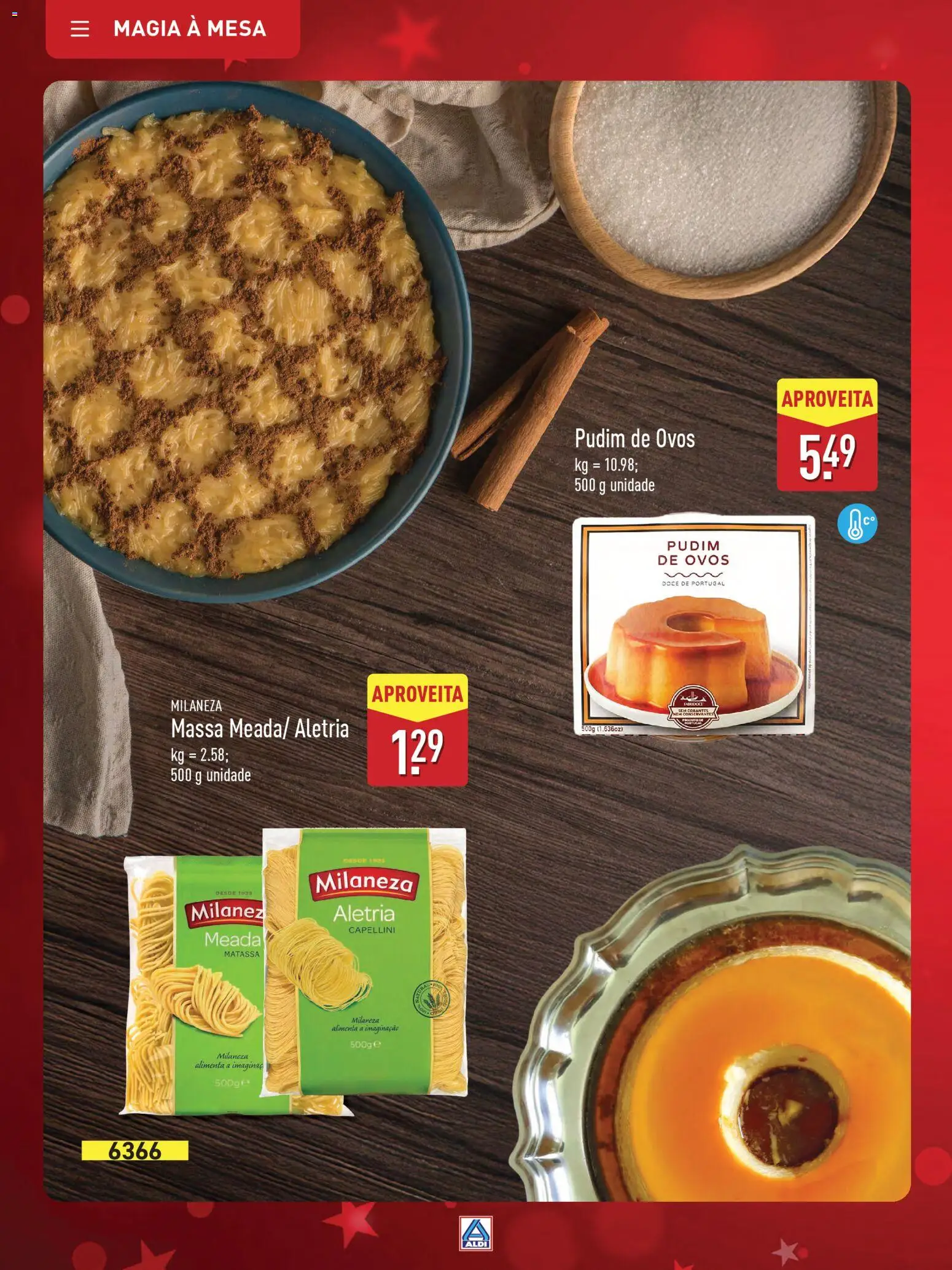 Aldi folheto │ válido de 22.11.2025 | Página: 38 | Produtos: Milaneza, Pudim, Ovos, Massa