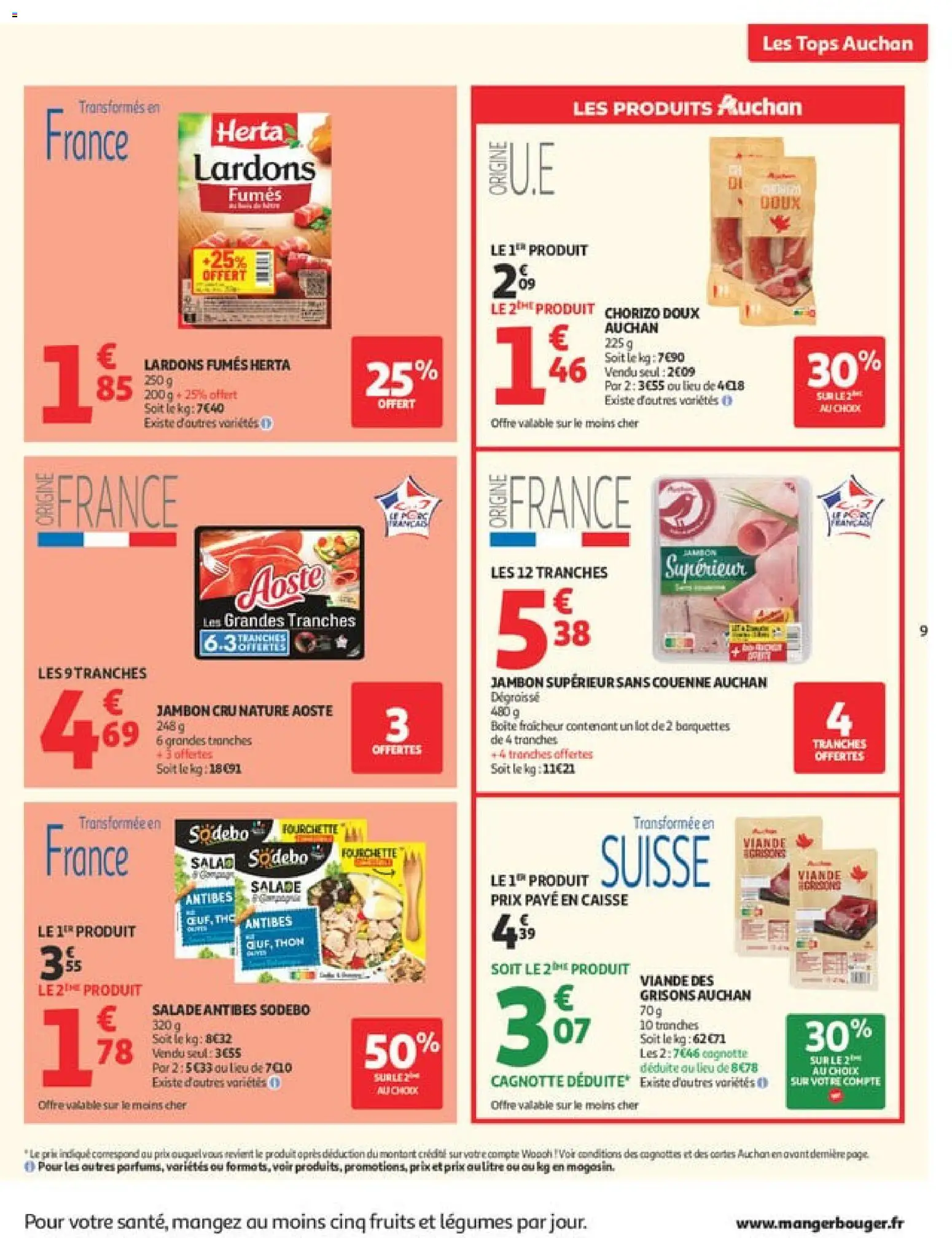 {H1} | Pagina: 9 | Producten: Salade, Chorizo