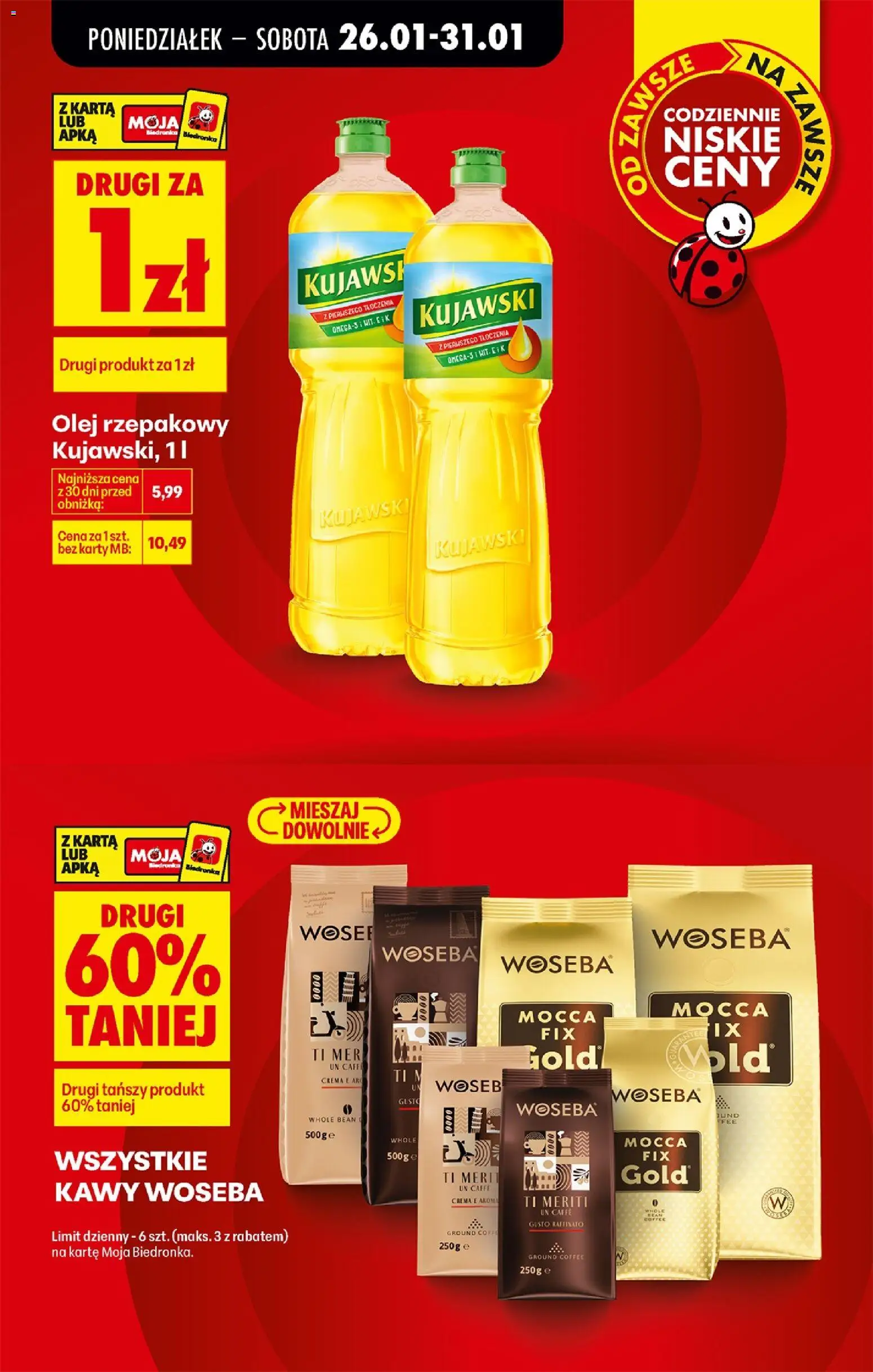 Biedronka gazetka od 26.01.2026 | Strona: 9 | Produkty: Karta, Olej rzepakowy, Olej