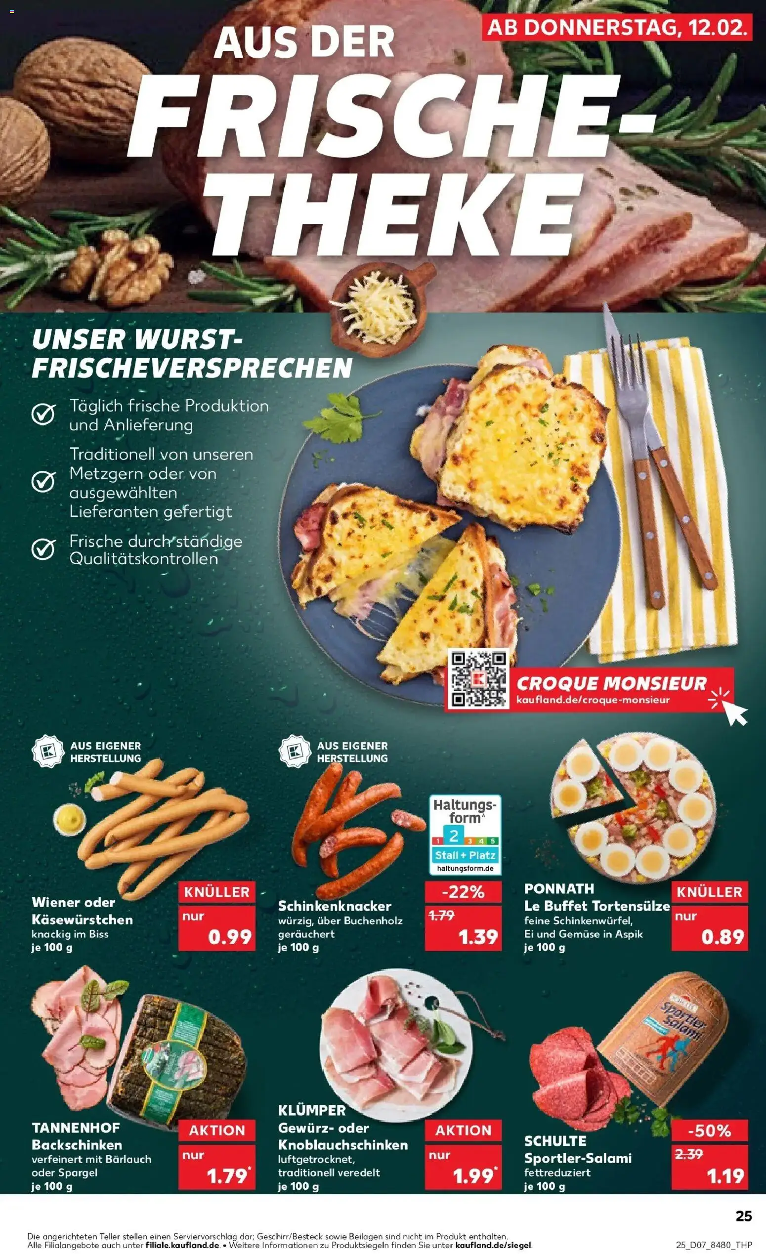 Kaufland prospekt Albstadt	 – gültig ab 16.02.2026 | Seite: 25 | Produkte: Theke, Spargel, Gemüse, Wurst