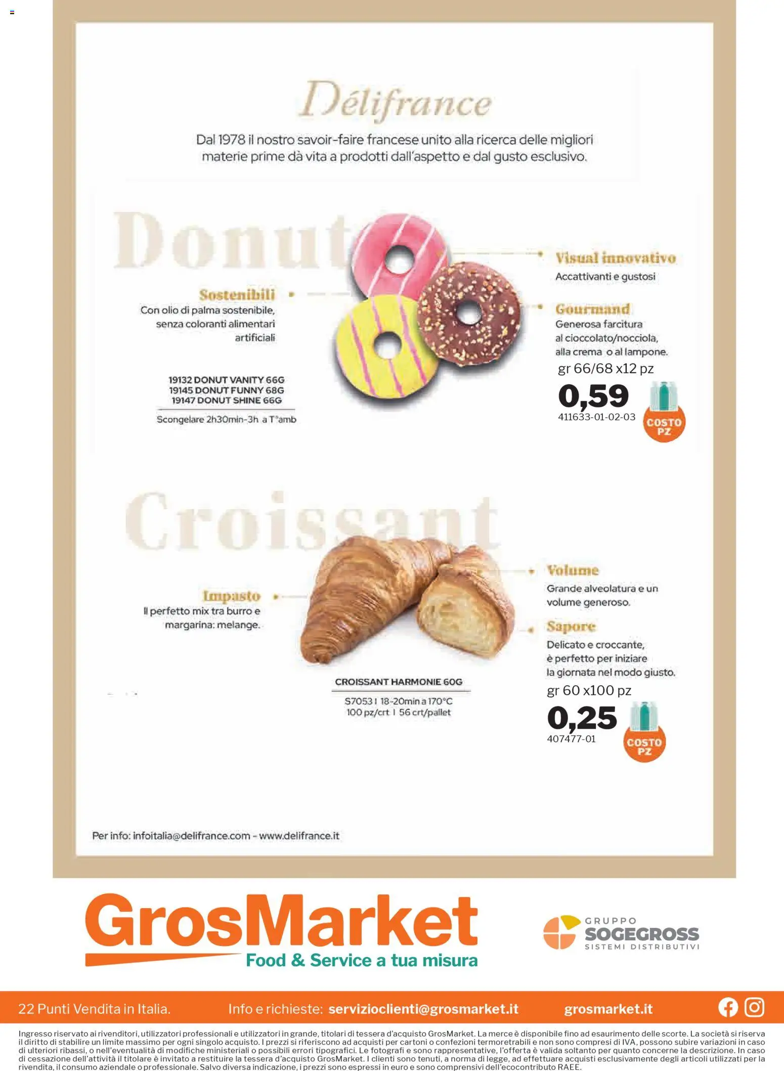 Volantino Sogegross del 22.10.2025 | Pagina: 30 | Prodotti: Olio, Burro, Margarina, Croissant