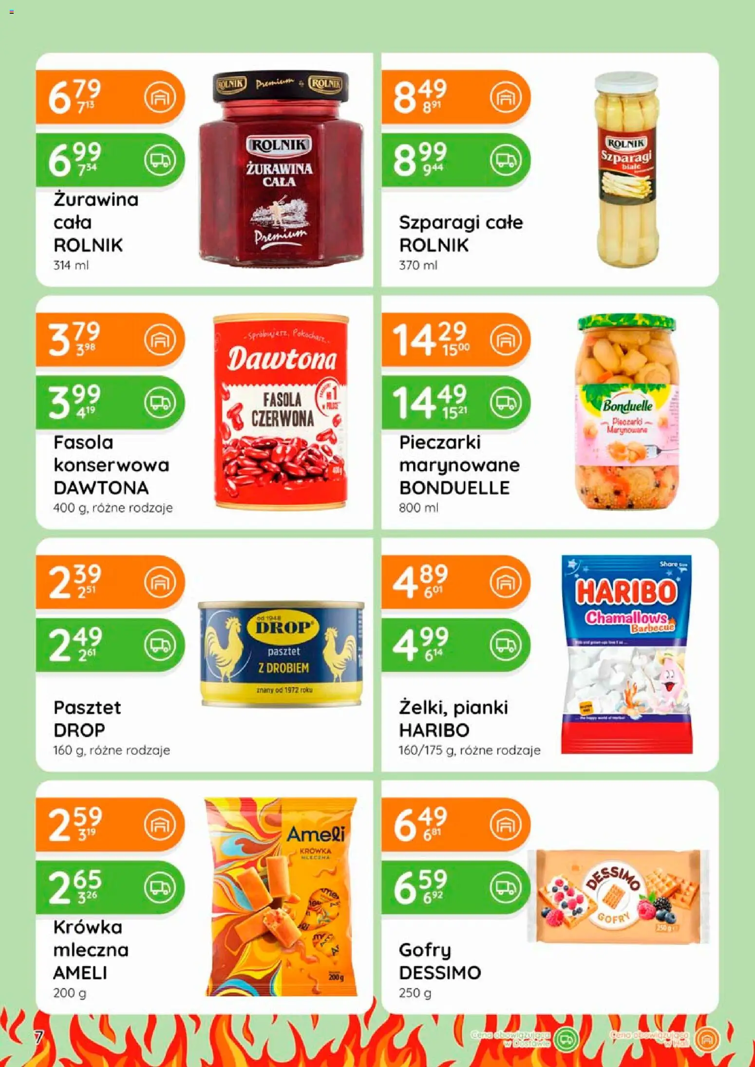 Eurocash gazetka - Grill od 09.04.2026 | Strona: 7 | Produkty: Pieczarki, Fasola czerwona, Szparagi, Sos