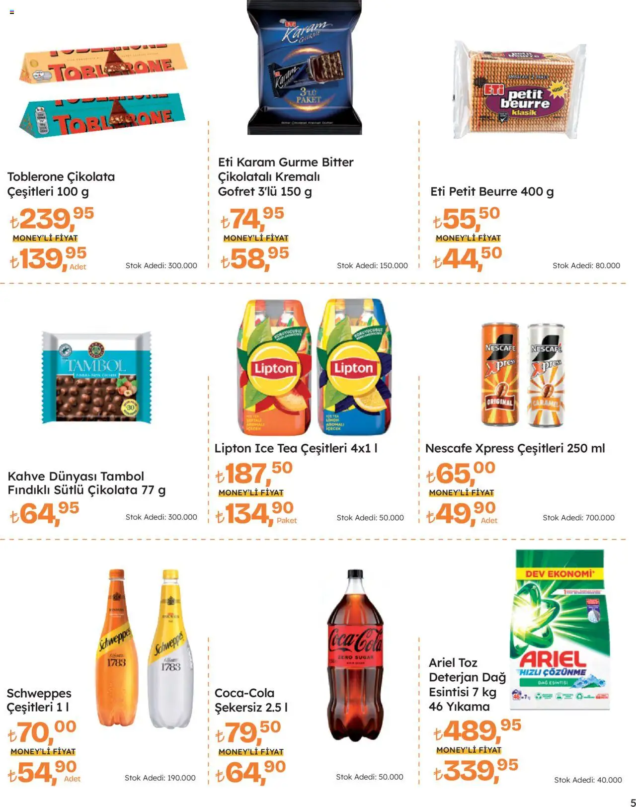 Migros Katalog - Migros Jet Dijital - 09.10.2025 tarihinden itibaren geçerlidir | Sayfa: 5 | Ürünler: Gofret, Çikolata, Deterjan, Limon