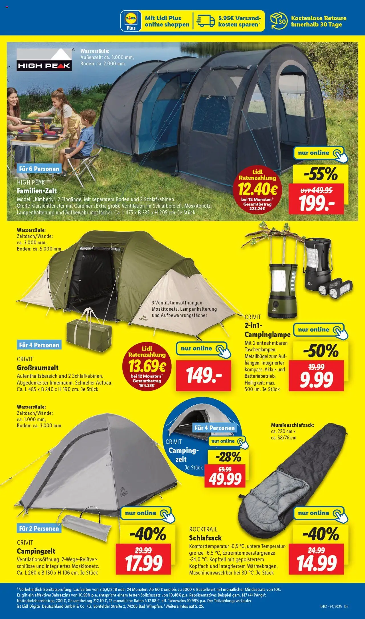 Lidl Prospekt Holzminden - gültig ab dem 18.08.2025 | Seite: 25 | Produkte: Bad, Schlafsack