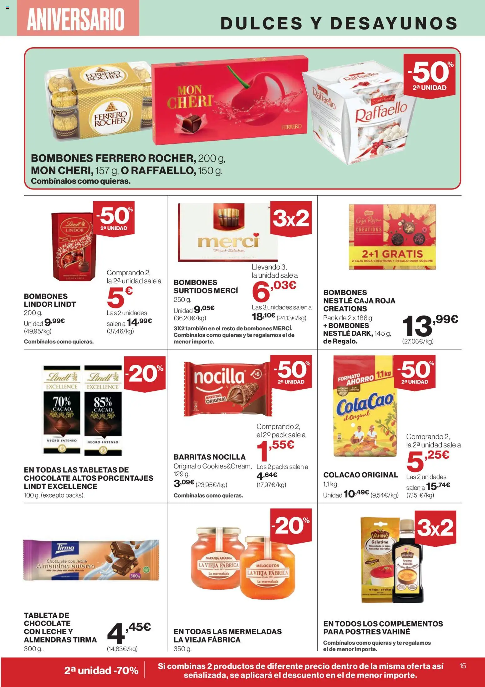 Supercor Canarias │ válido desde el 23.10.2025 | Página: 15 | Productos: Gelatina, Leche, Tableta, Chocolate con leche