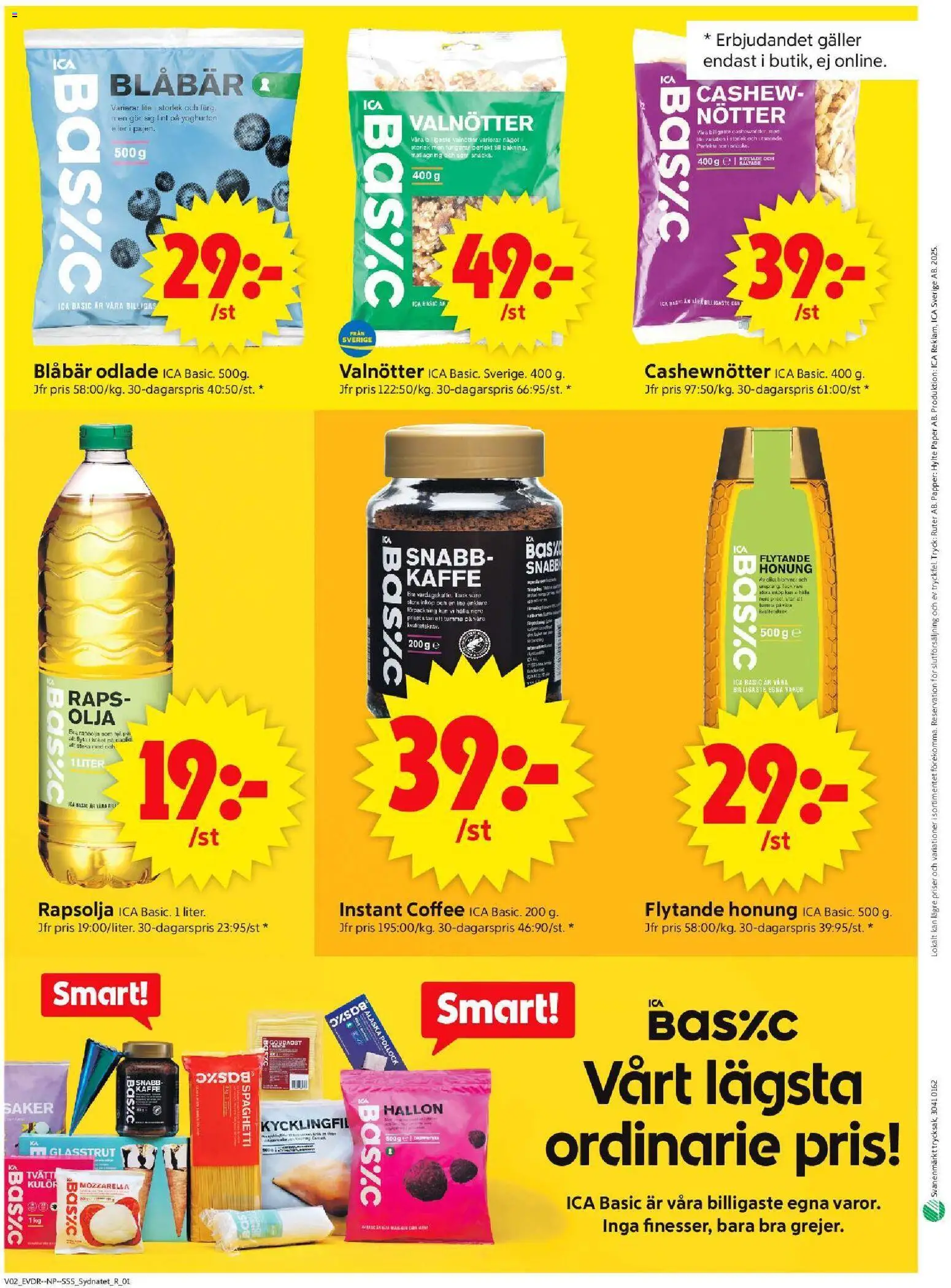 ICA Supermarket reklamblad aktuell från 05.01.2026 | Sida: 10 | Produkter: Galler, Cashewnötter, Kaffe, Hallon