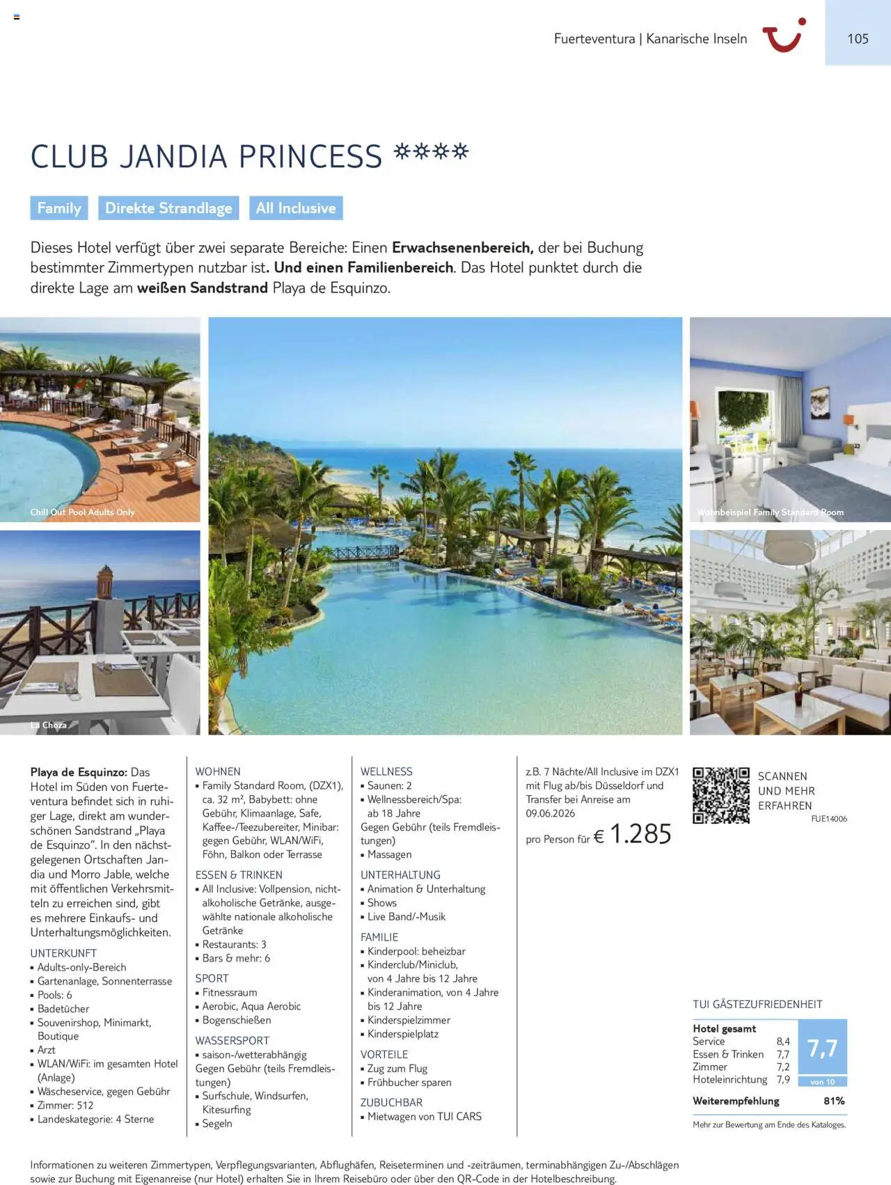 TUI Prospekt Kanaren, Kapverden & Senegal 2025/26	  – gültig ab 01.11.2025 | Seite: 105 | Produkte: Babybett