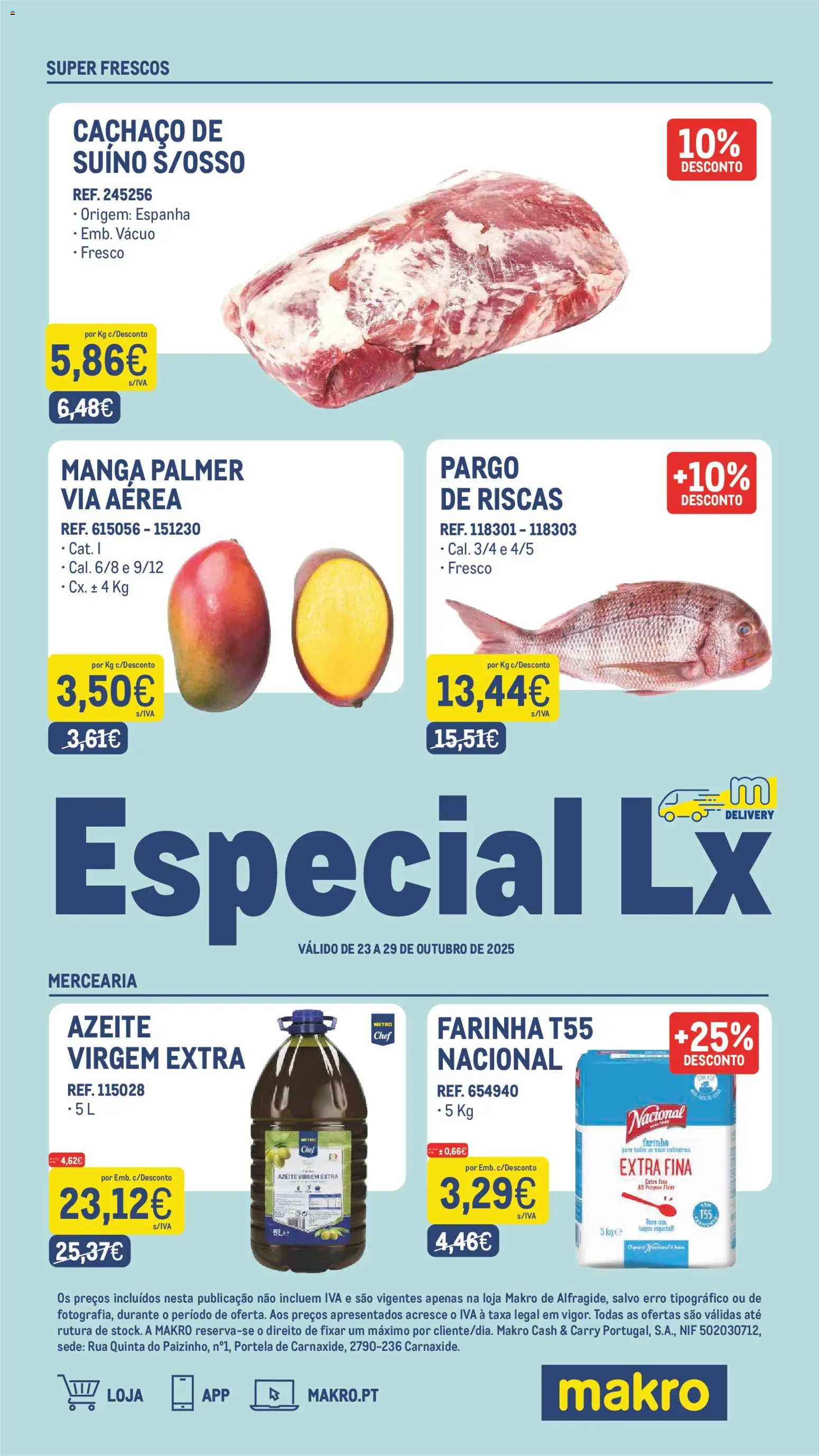 Makro Especial Lx Delivery │ válido de 23.10.2025 | Página: 1 | Produtos: Azeite