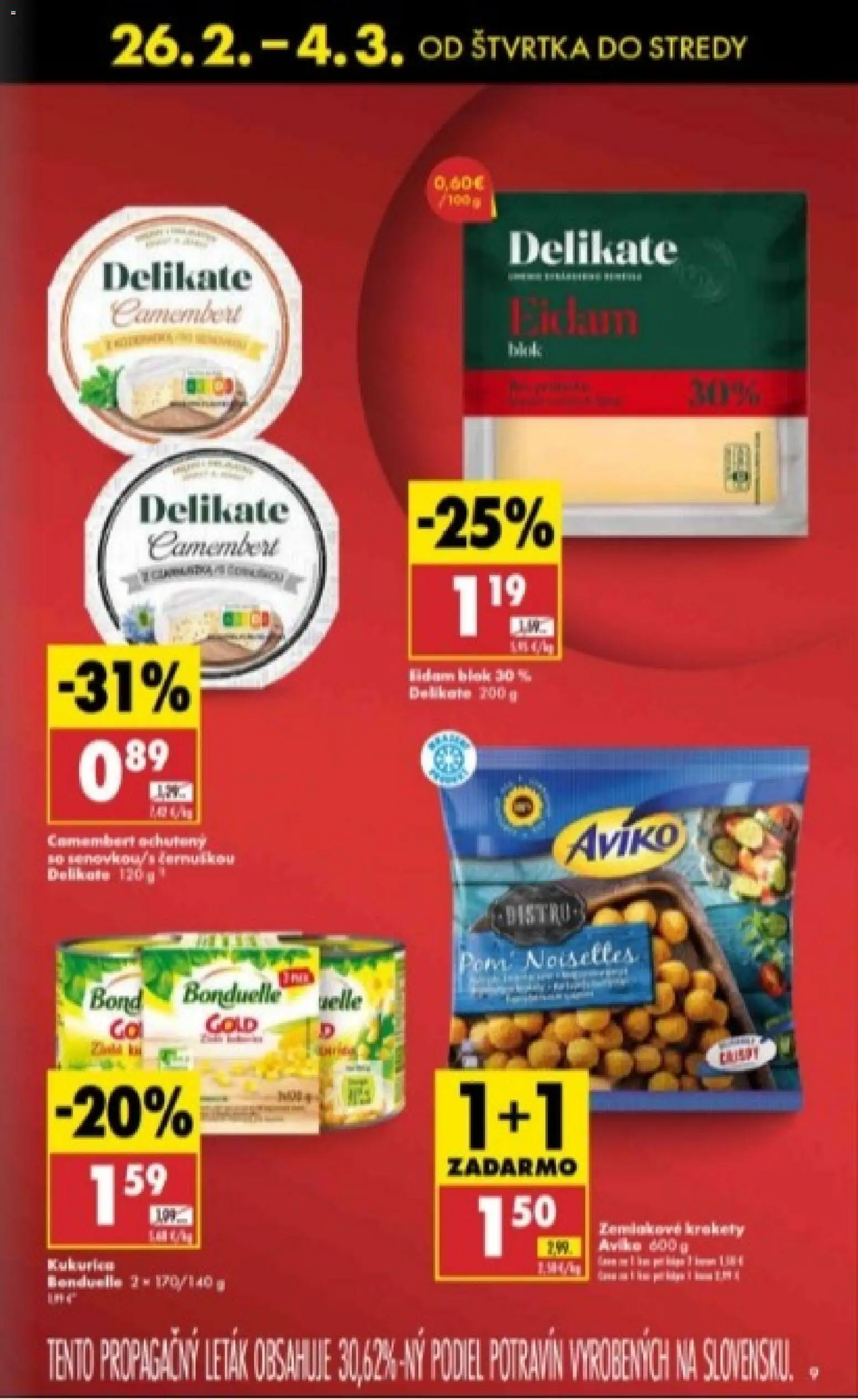 Nové Biedronka akcie – leták je platný od 26.02.2026 | Strana: 9 | Produkty: Eidam