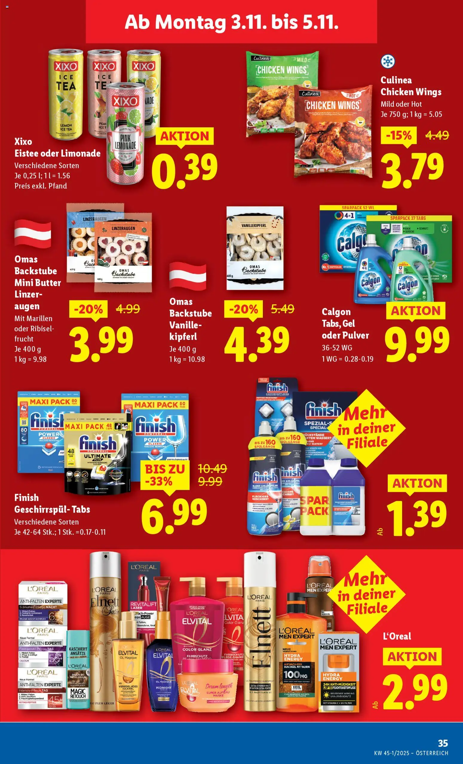 Lidl Flugblatt - Altenmarkt im Pongau, St. Johann im Pongau, Zell am See gültig ab 30.10.2025 | Seite: 41 | Produkte: Klarspüler, Shampoo, Haarspray, Öl