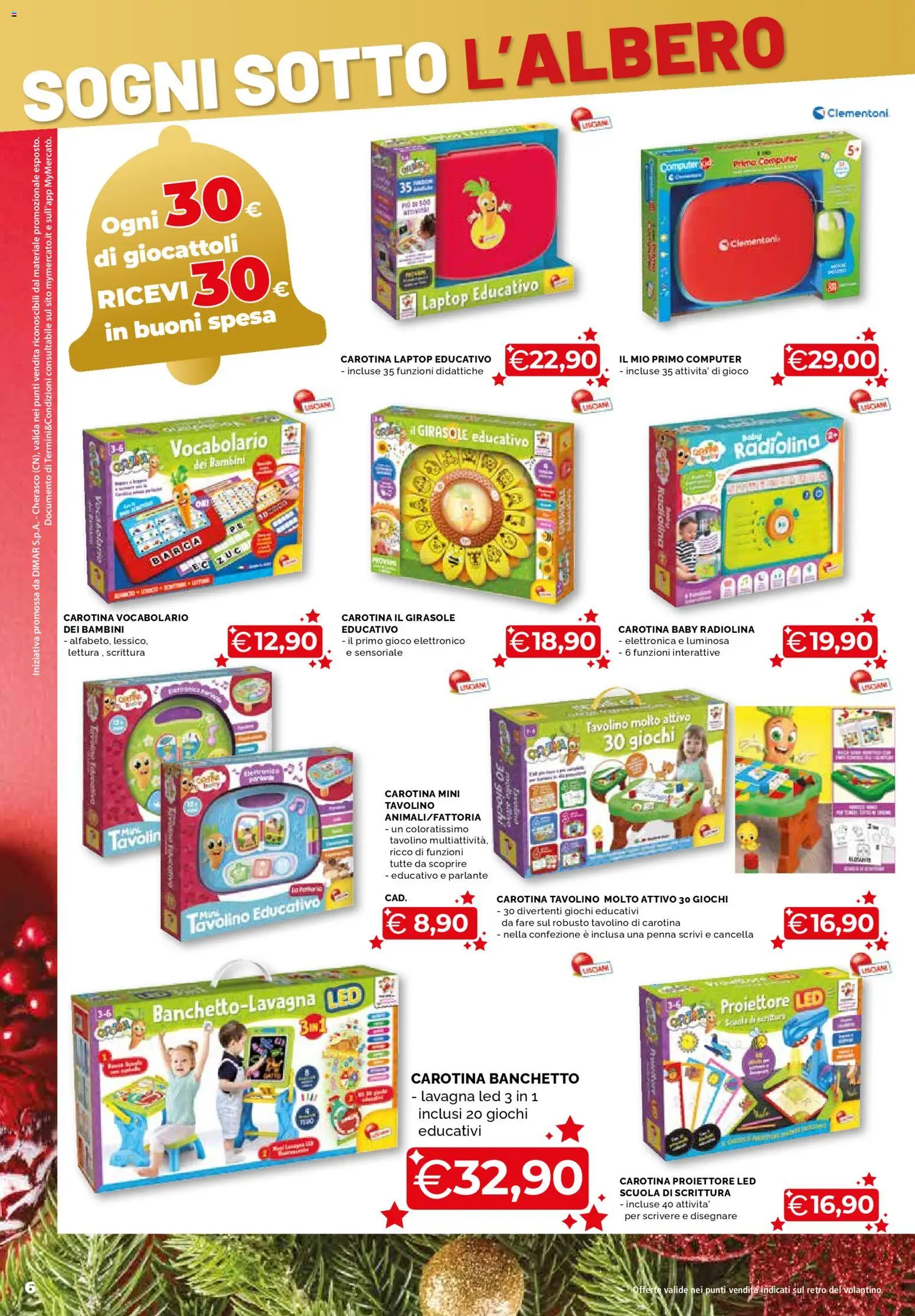 Volantino Mercatò del 20.11.2025 | Pagina: 6 | Prodotti: Tavolino, Laptop, Computer, Gioco