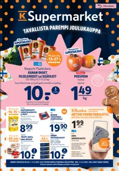 K-Supermarket-mainoslehti voimassa 01.12.2025 alkaen