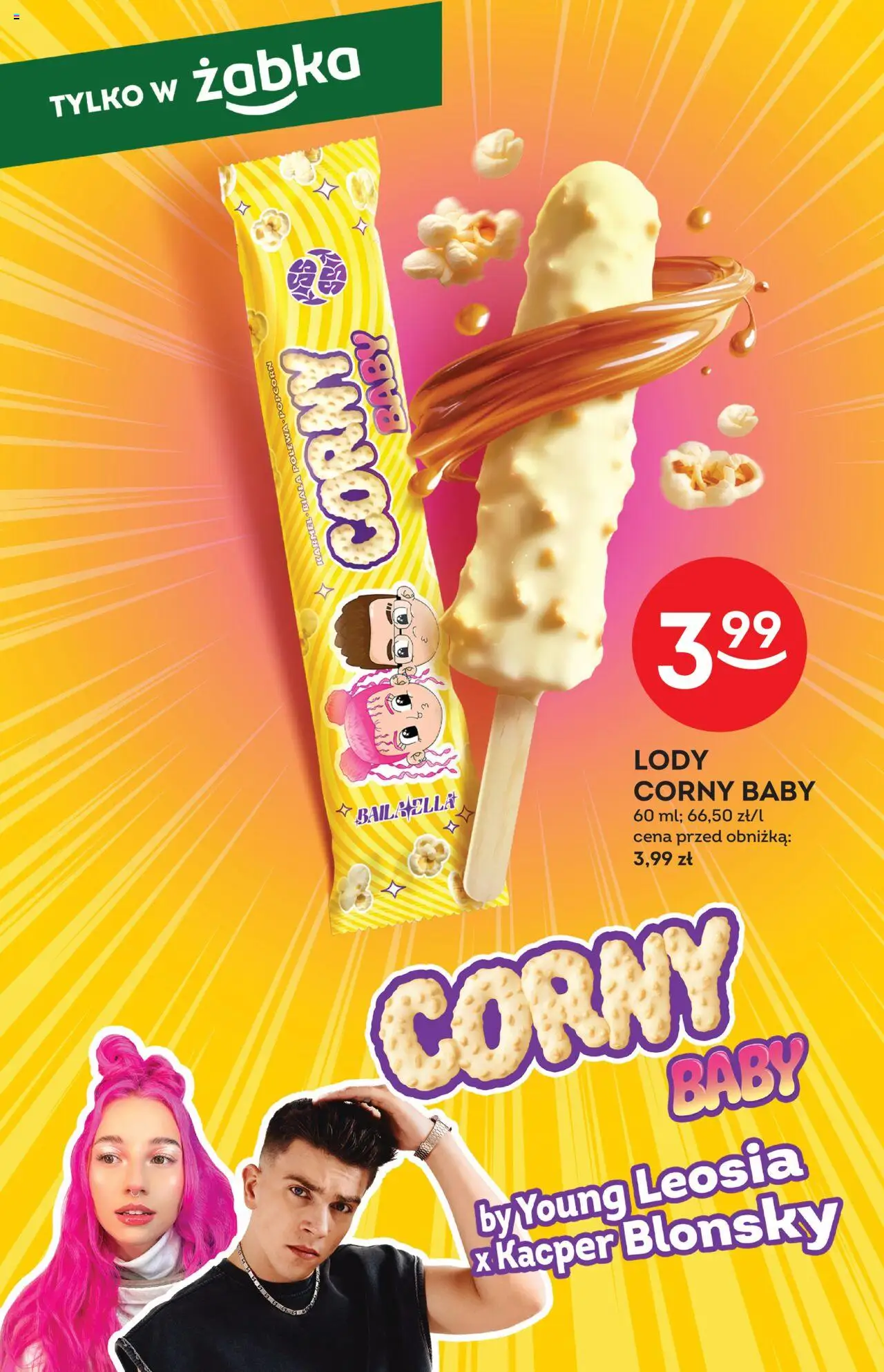 Żabka Gazetka - Lody od 13.08.2025 | Strona: 8 | Produkty: Popcorn, Lody