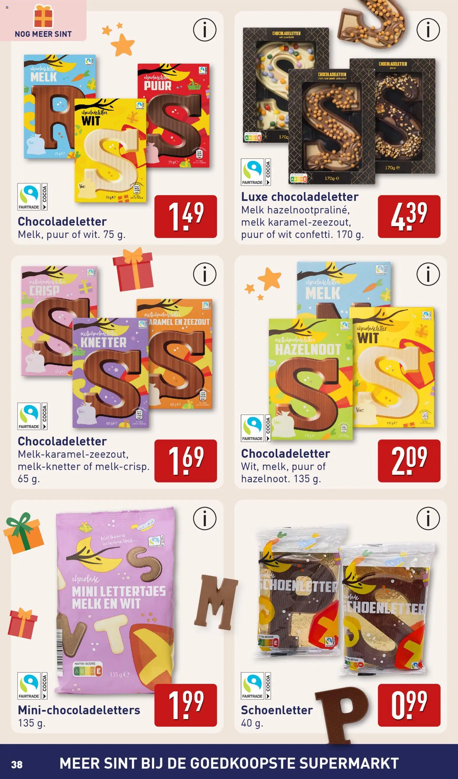 {H1} | Pagina: 38 | Producten: Melk, Chocolade, Zeezout