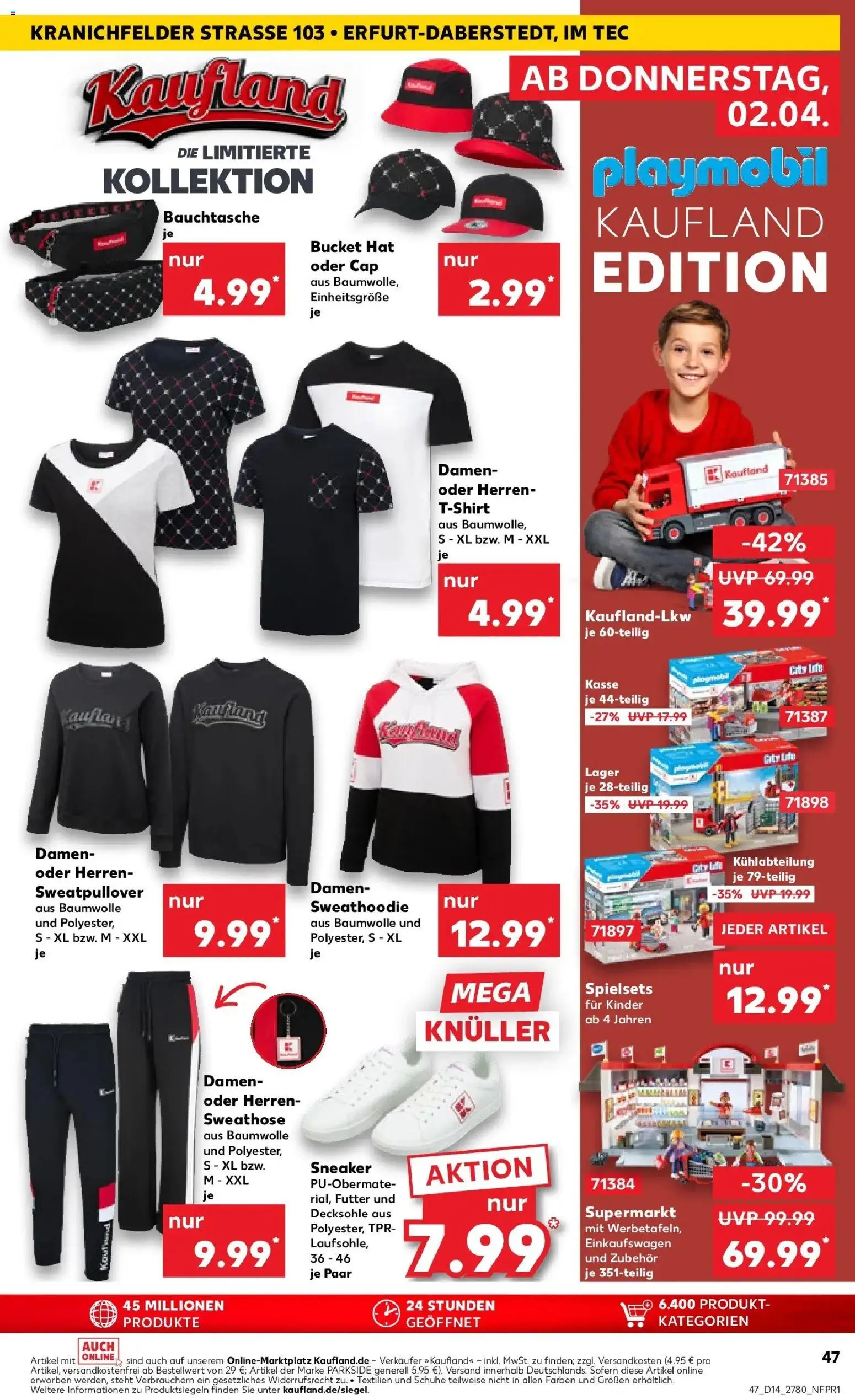 Kaufland Prospekt Erfurt	 – gültig ab 30.03.2026 | Seite: 61 | Produkte: Sweathose, Sweatshirt, T-Shirt, Hoodie