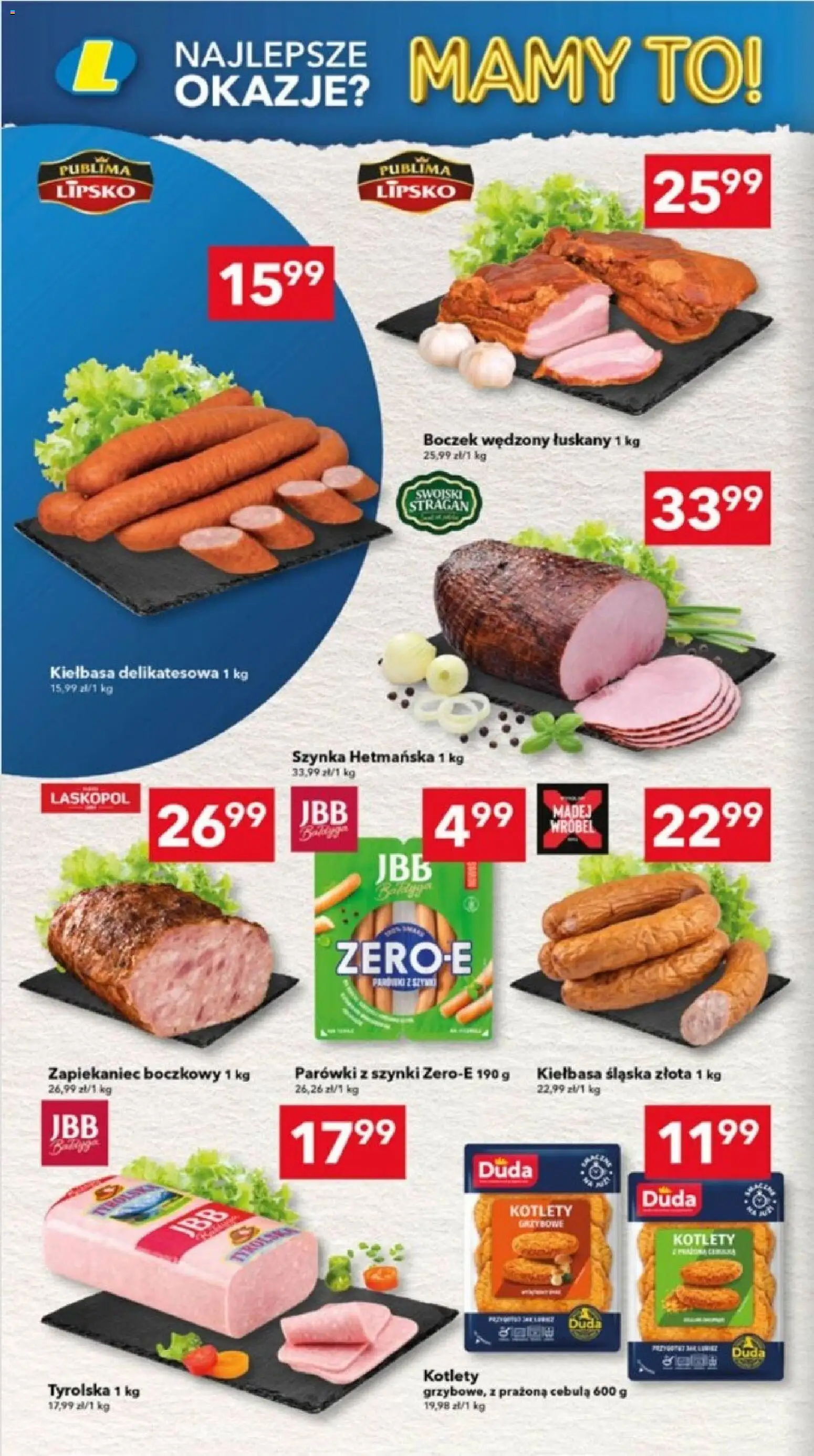 Lewiatan gazetka - Lublin od 16.04.2026 | Strona: 2 | Produkty: Kiełbasa, Parówki z szynki, Kiełbasa śląska, Boczek