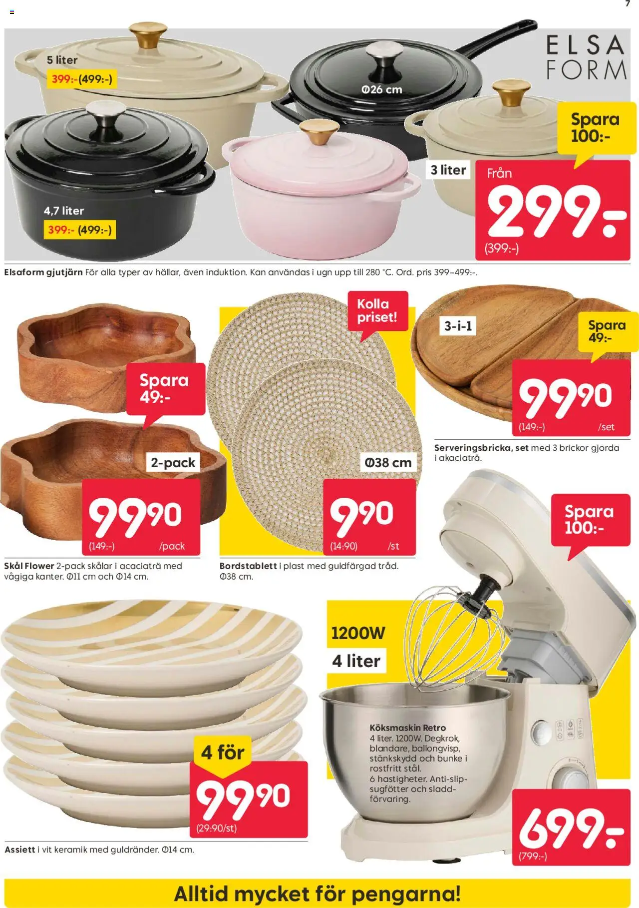 Rusta reklamblad aktuell från 25.08.2025 | Sida: 7 | Produkter: Bordstablett, Sladd, Set