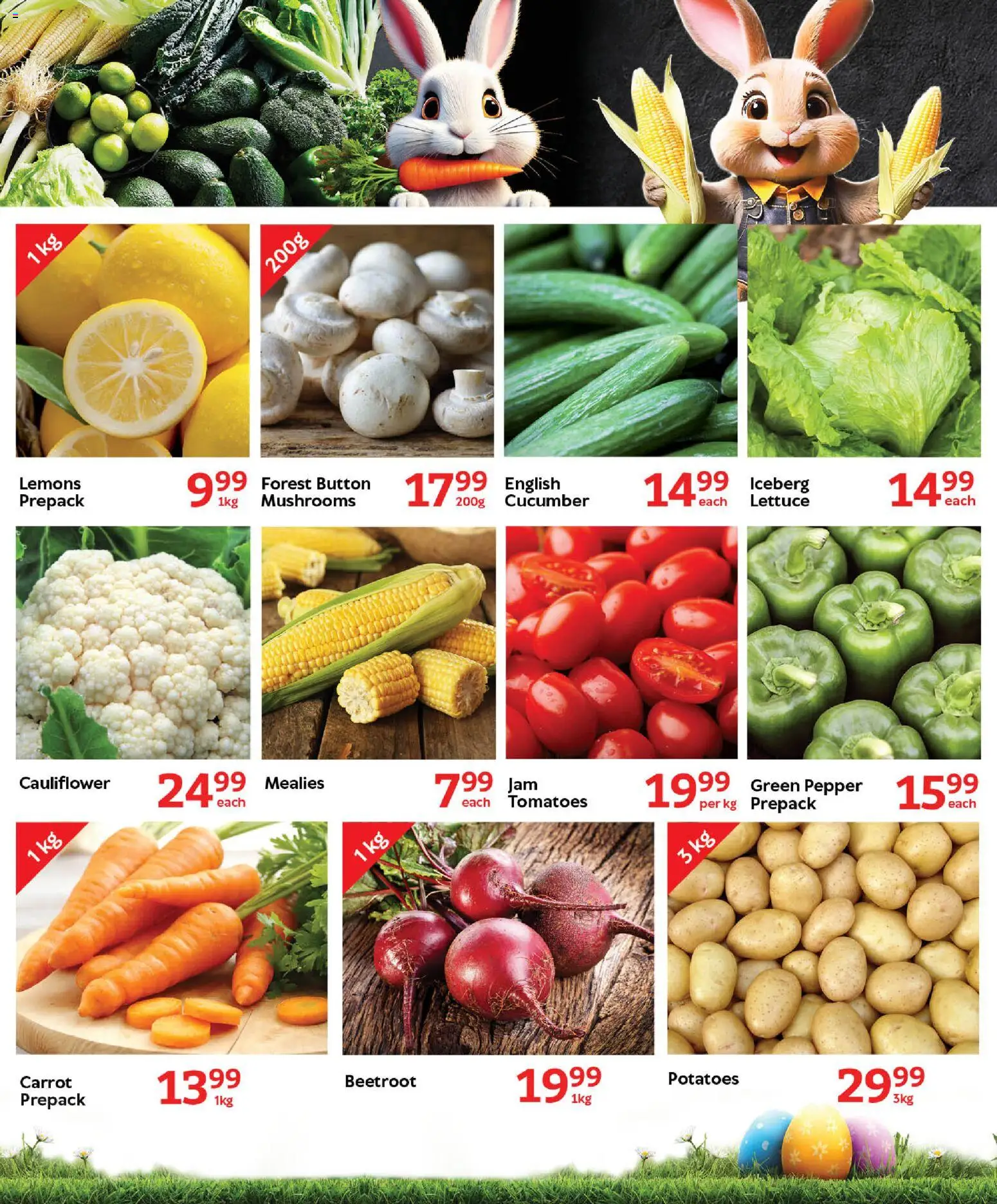 New Oxford Freshmarket catalogue – valid from 18.03.2026 | Page: 7 | Products: Cauliflower, Mushrooms, Lettuce, Peach