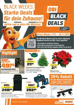 OBI Black Friday ab 15.11.2025 gültig