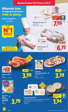 Vista previa Gamba cocida, 300 g válido desde el 16.02.2026 | Página: 8 | Productos: Pescado, Filetes de merluza, Filete, Gamba