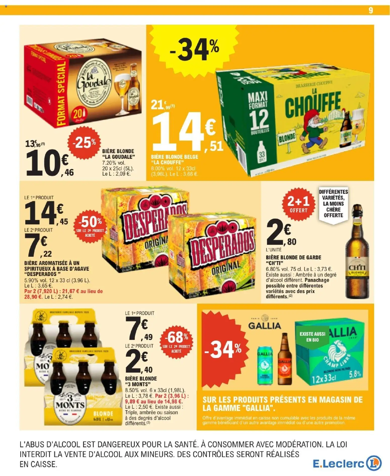 {H1} | Page: 9 | Produits: Goudale, Biere blonde la goudale, Bière blonde, Bière