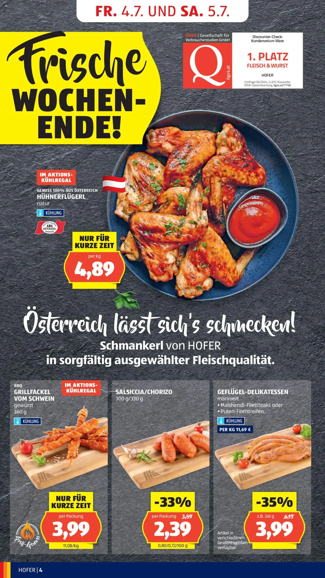 Hofer Flugblatt gültig ab 04.07.2025 | Seite: 6 | Produkte: Wurst