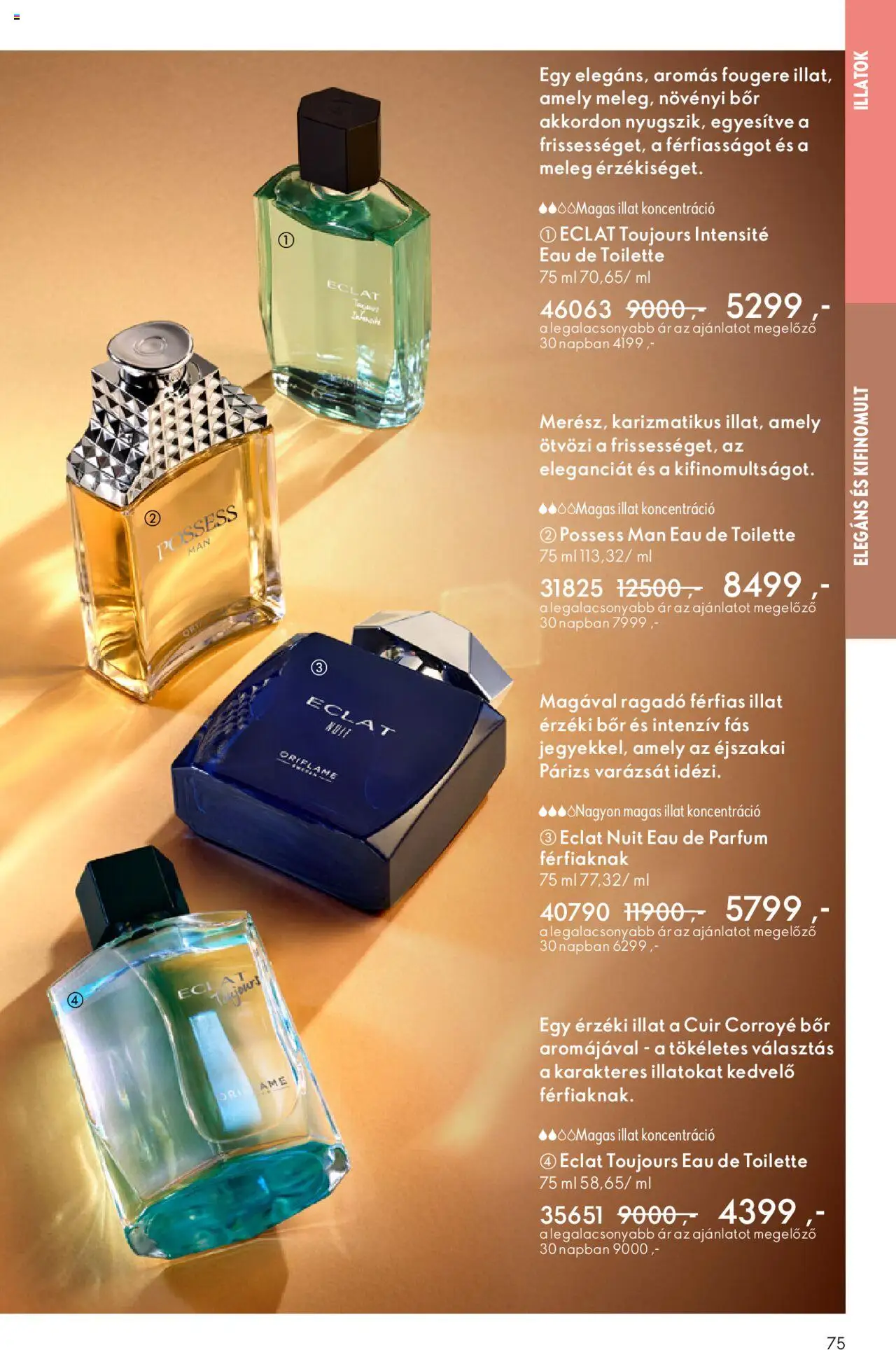Oriflame akciós ujság - amely érvényes a következő dátumtól: 01.10.2025 | Oldal: 75 | Termékek: Parfüm, Bor