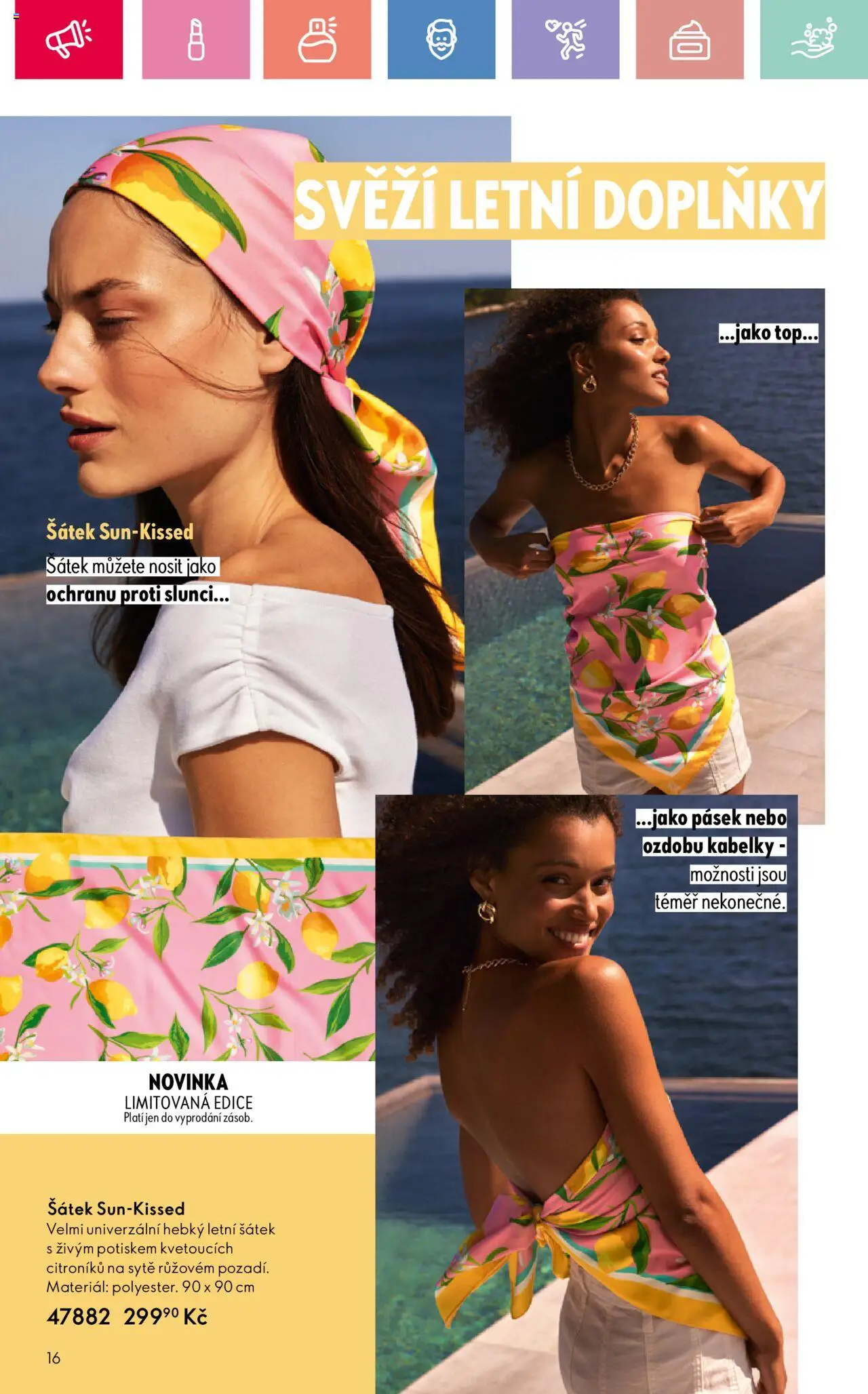 Oriflame katalog č.08/2025 od 25.05.2025 | Strana: 16 | Produkty: Šátek, Kabelky