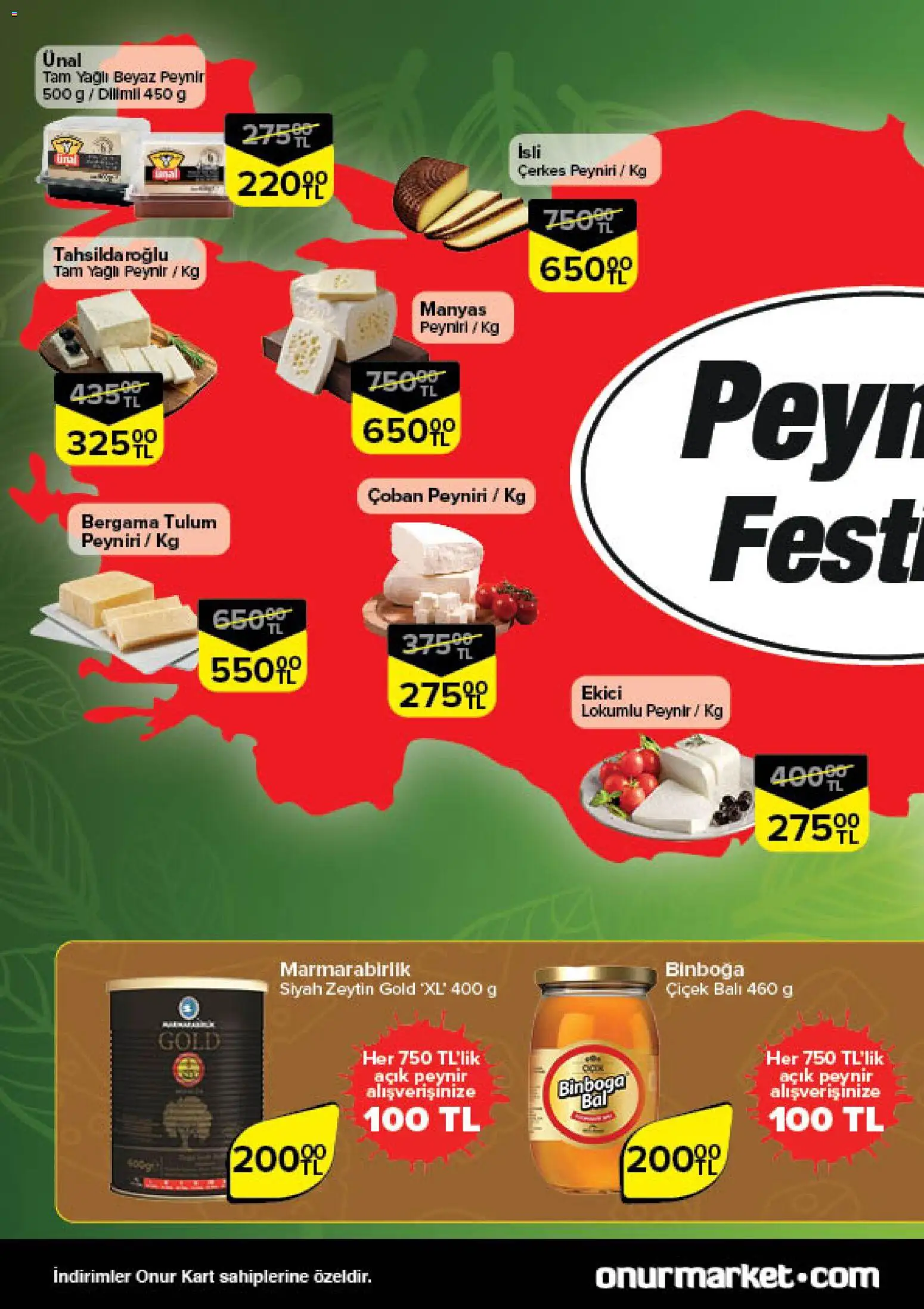 Onur Market Katalog - Bursa - 18.12.2025 tarihinden itibaren geçerlidir | Sayfa: 4 | Ürünler: Peynir, Ekici, Tulum, Zeytin