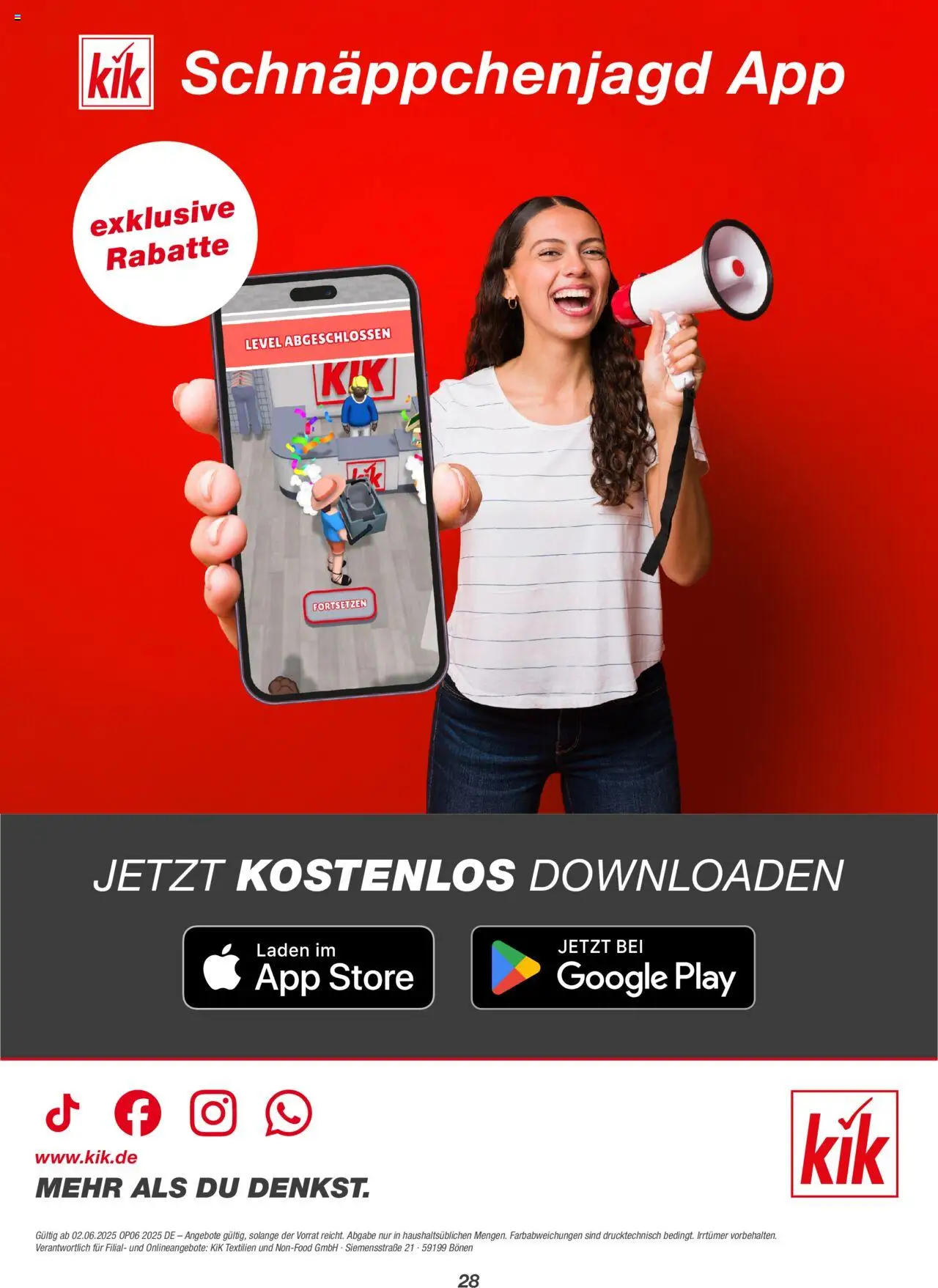 Kik Prospekt 	 - gültig ab dem 02.06.2025 | Seite: 28