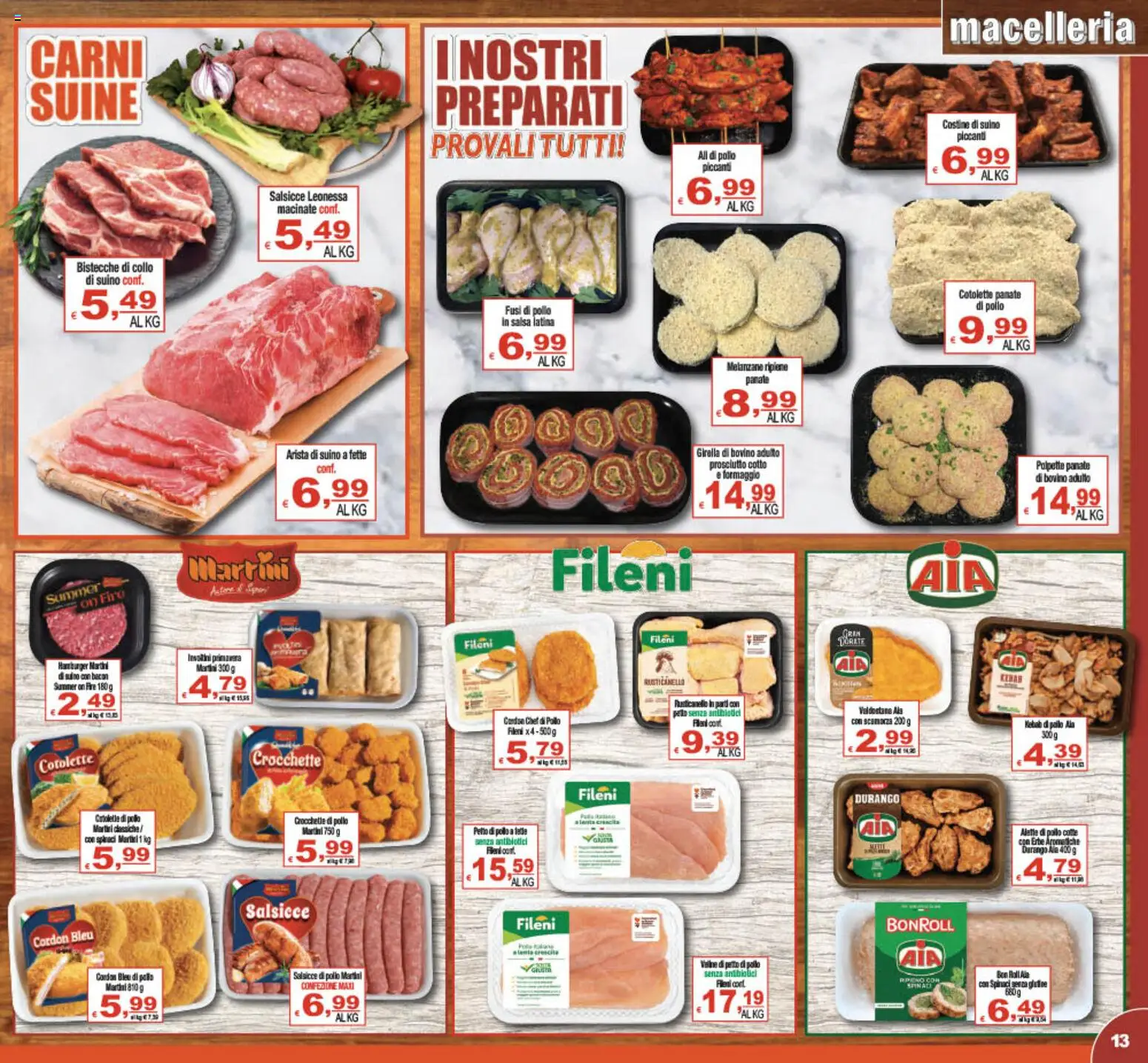 Volantino CTS del 17.04.2026 | Pagina: 13 | Prodotti: Bovino, Pollo, Polo, Polpette