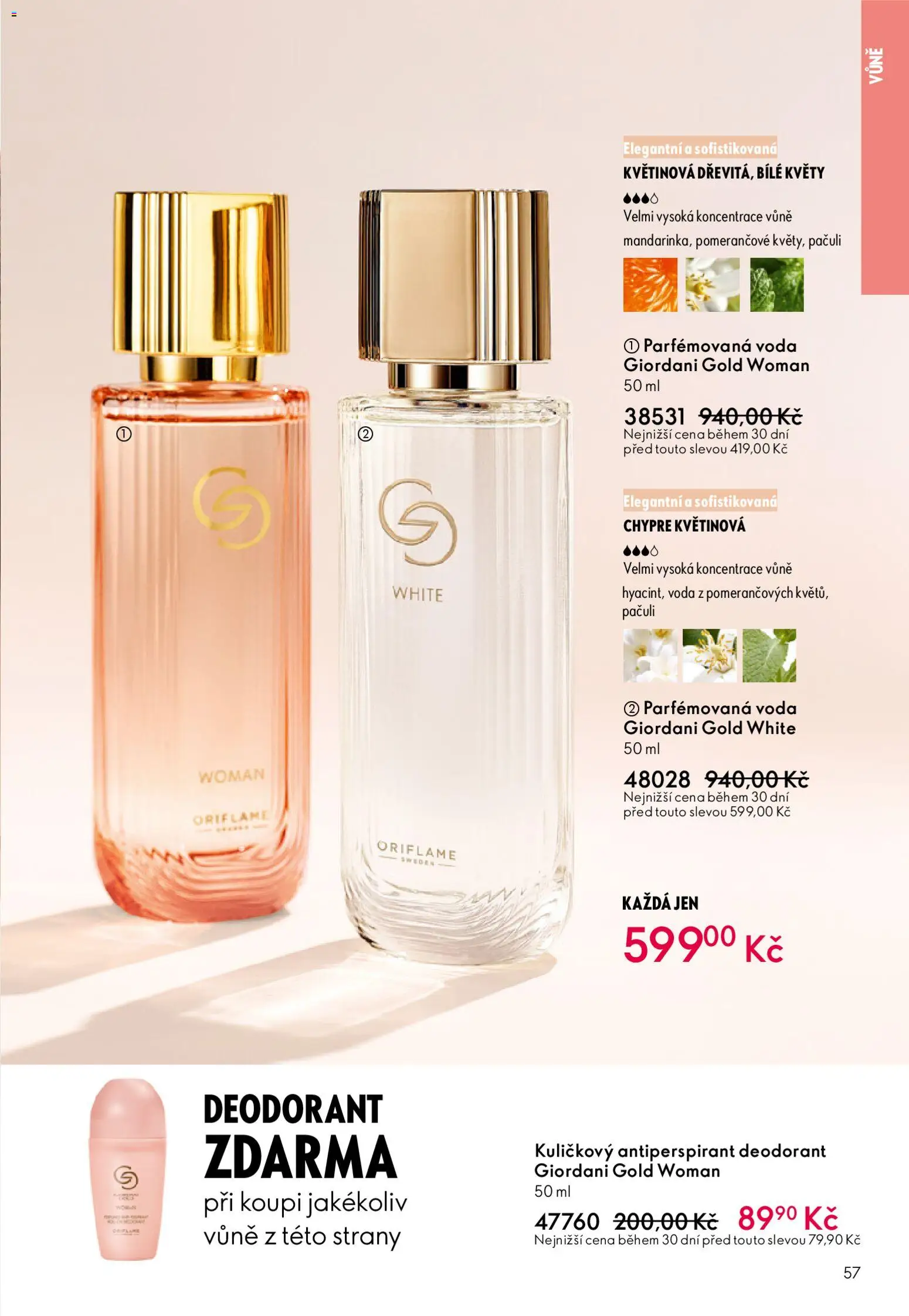 Oriflame katalog č.01/2026 od 30.12.2025 | Strana: 57 | Produkty: Deodorant, Antiperspirant, Voda