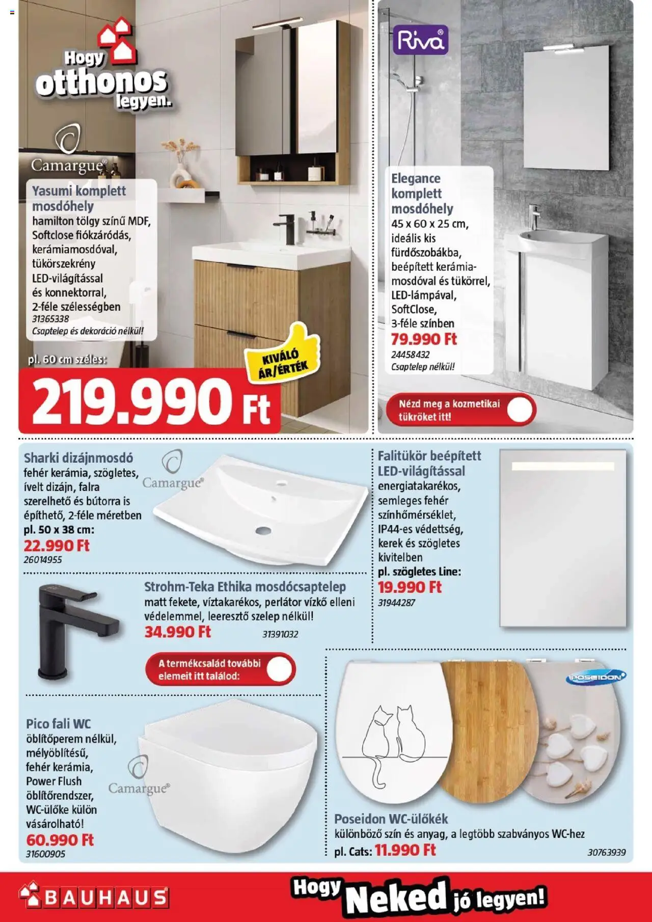 Bauhaus akciós ujság - amely érvényes a következő dátumtól: 04.09.2025 | Oldal: 23 | Termékek: Csaptelep, WC, Falitükör, Dekoráció