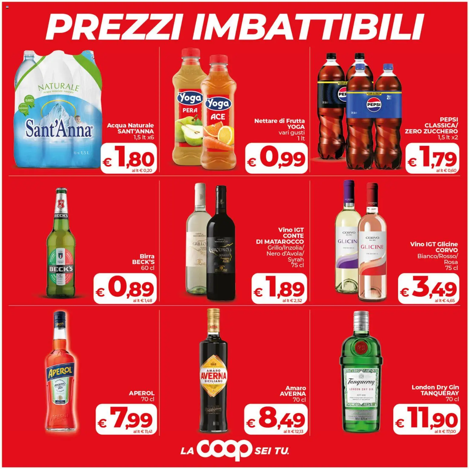 Volantino COOP del 29.01.2026 | Pagina: 6 | Prodotti: Zucchero, Acqua naturale, Aperol, Pepsi