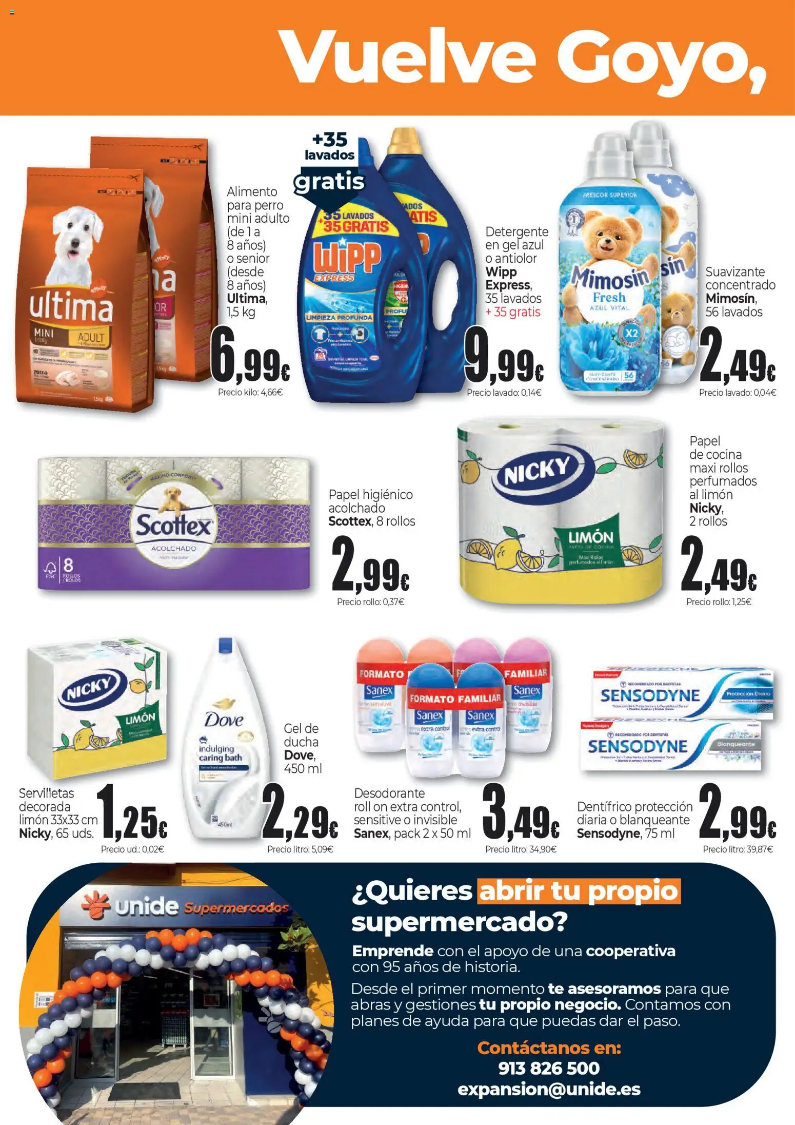 Unide folleto │ válido desde el 26.03.2026 | Página: 10 | Productos: Desodorante, Detergente, Papel higienico, Ducha