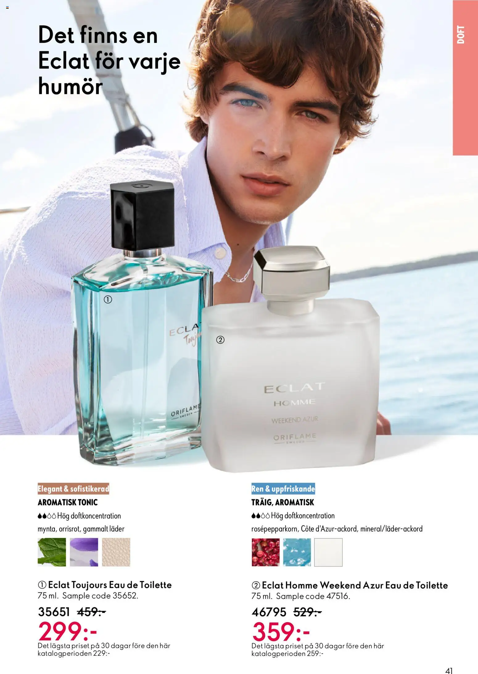 Oriflame reklamblad aktuell från 28.01.2026 | Sida: 41 | Produkter: Doft, Eau de toilette