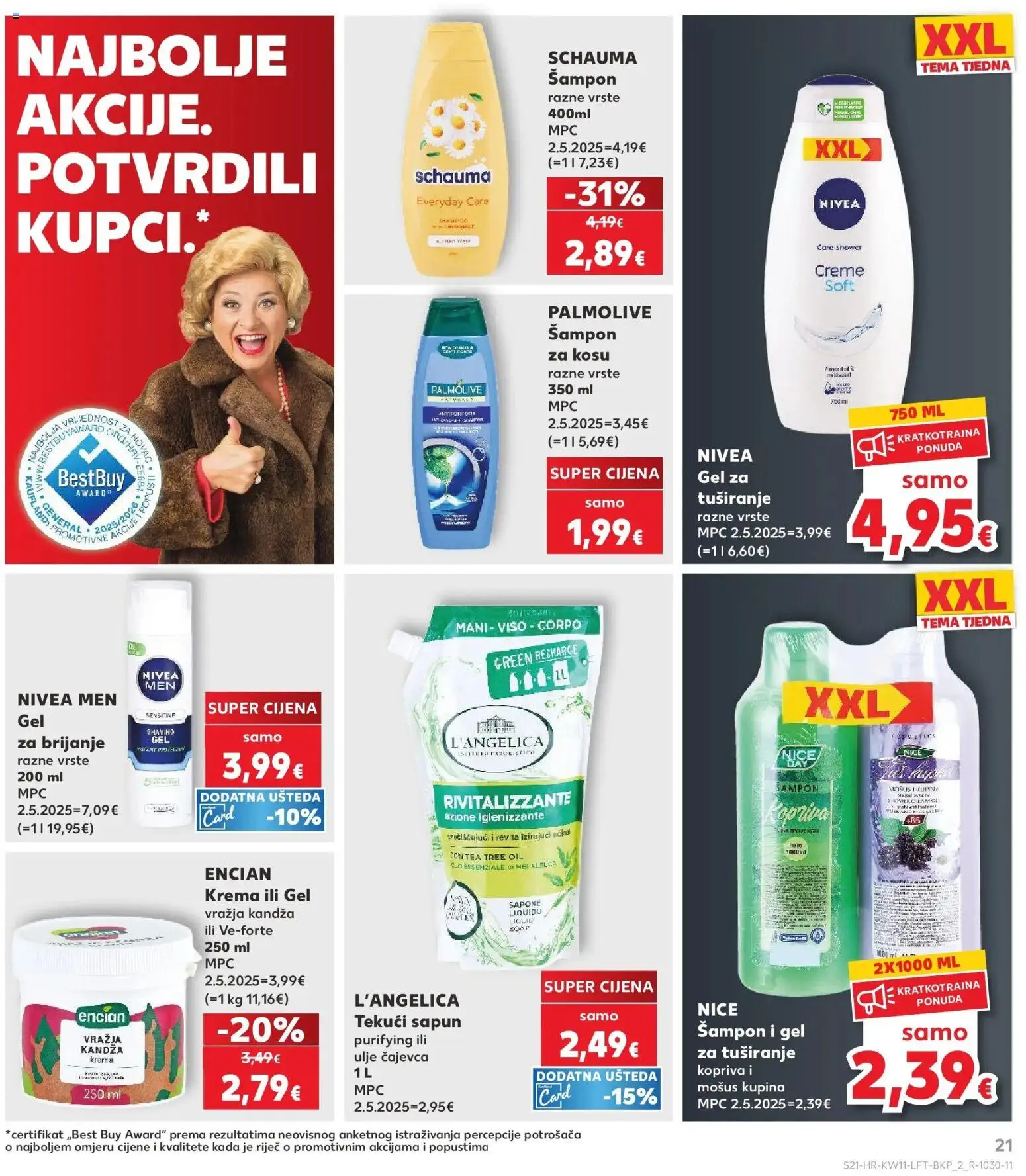 Kaufland katalog | vrijedi od 10.03.2026 | Stranica: 21 | Proizvodi: Šampon, Gel za brijanje, Sapun, Nivea