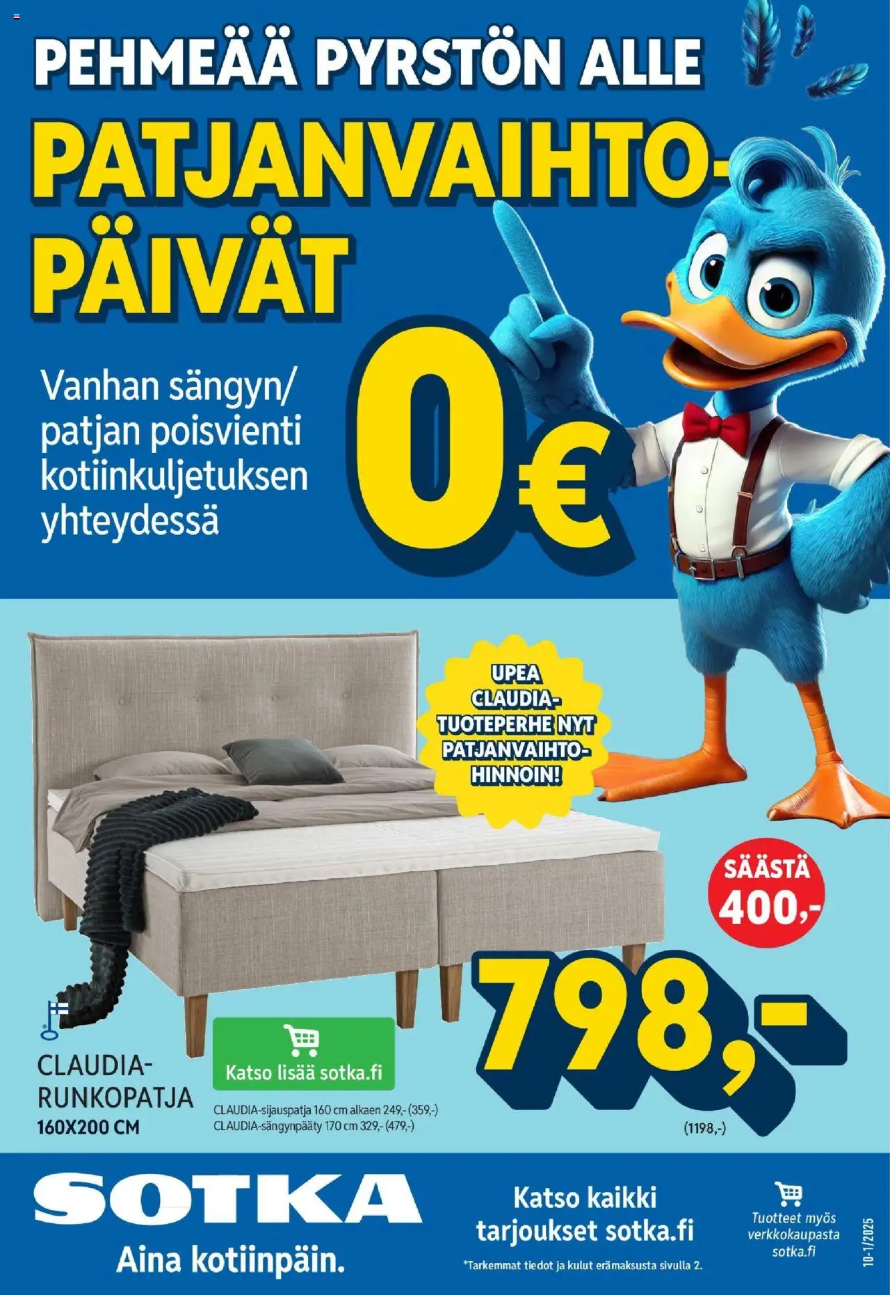 Sotka tarjoukset – voimassa 01.10.2025 alkaen | Sivu: 1 | Tuotteet: Runkopatja