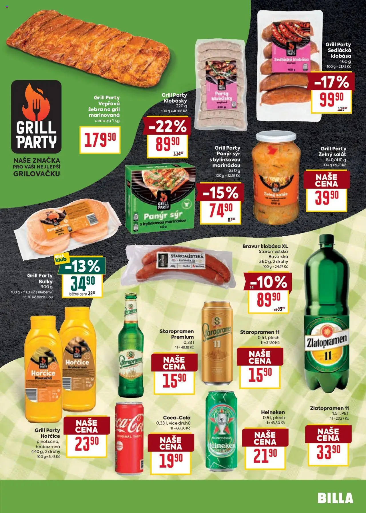Billa Velký leták od 04.06.2025 | Strana: 11 | Produkty: Staropramen, Hořčice, Zlatopramen 11, Cola