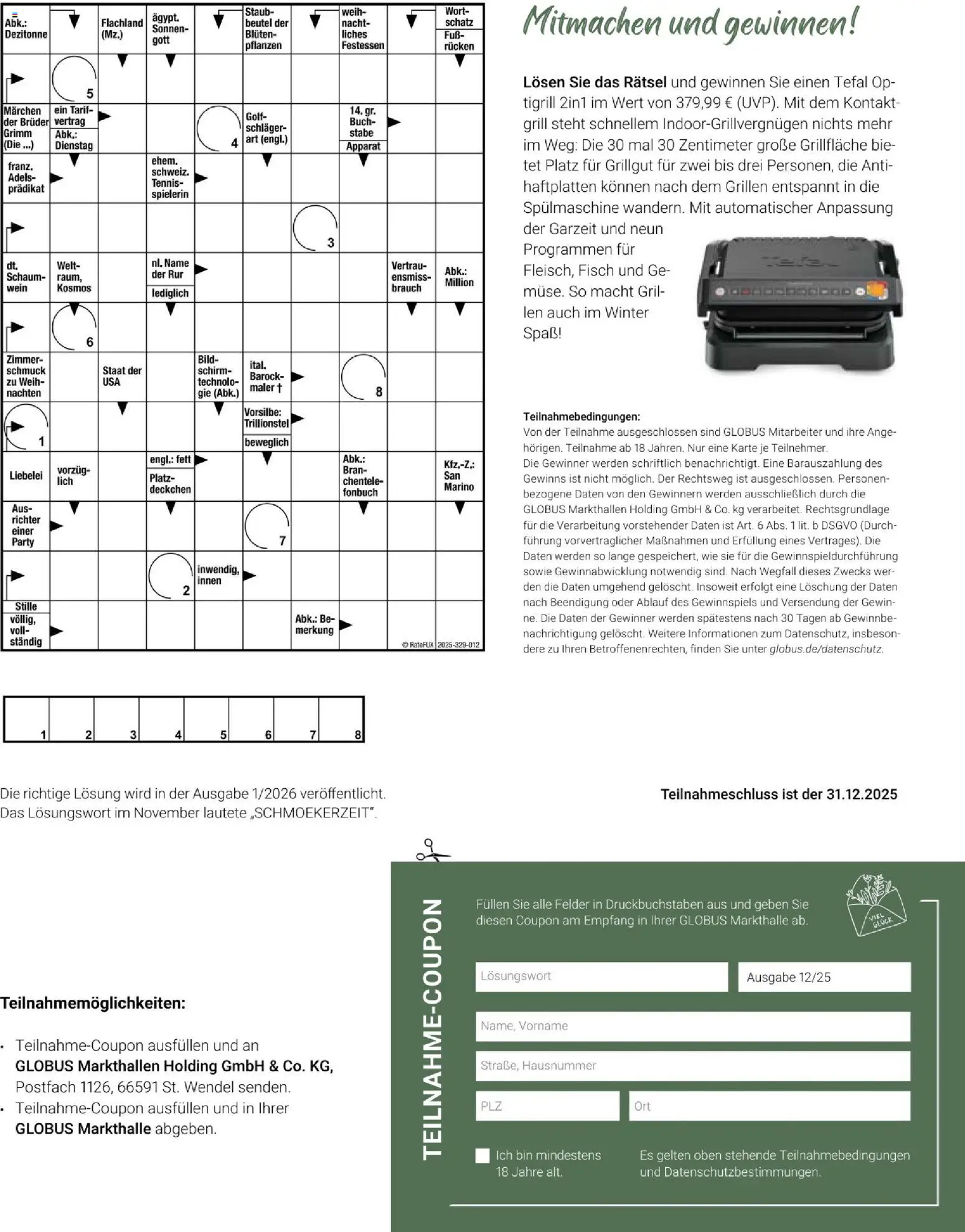 Globus Mio Magazin – gültig ab 01.12.2025 | Seite: 31 | Produkte: Grill, Fisch, Wein