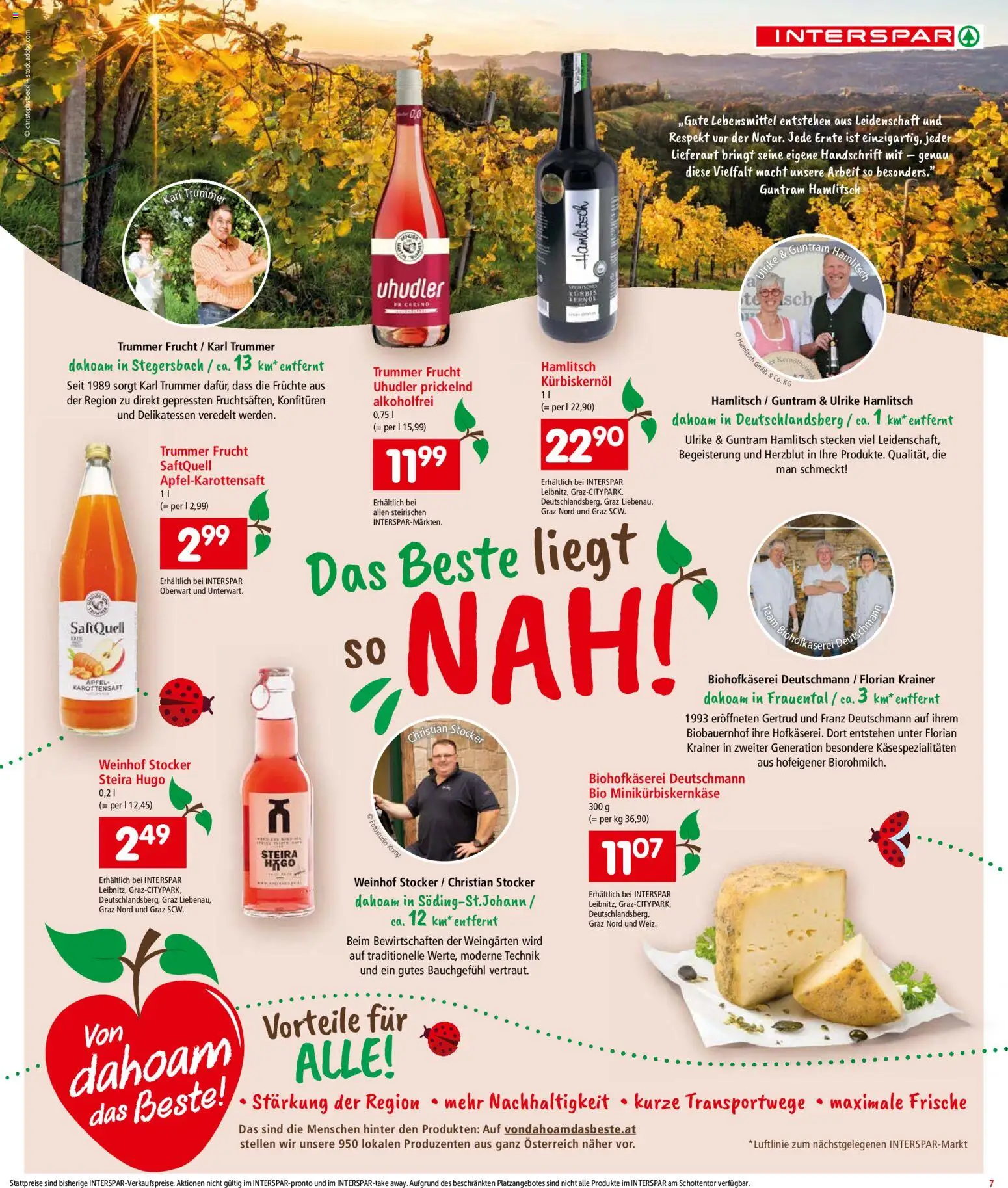 Interspar Flugblatt - Steiermark gültig ab 05.03.2026 | Seite: 7 | Produkte: Kürbis, Libacomb