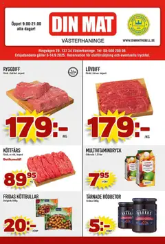 Din Mat - erbjudanden - Förhandsvisning av reklamblad från butik Din Mat aktuell från 08.09.2025