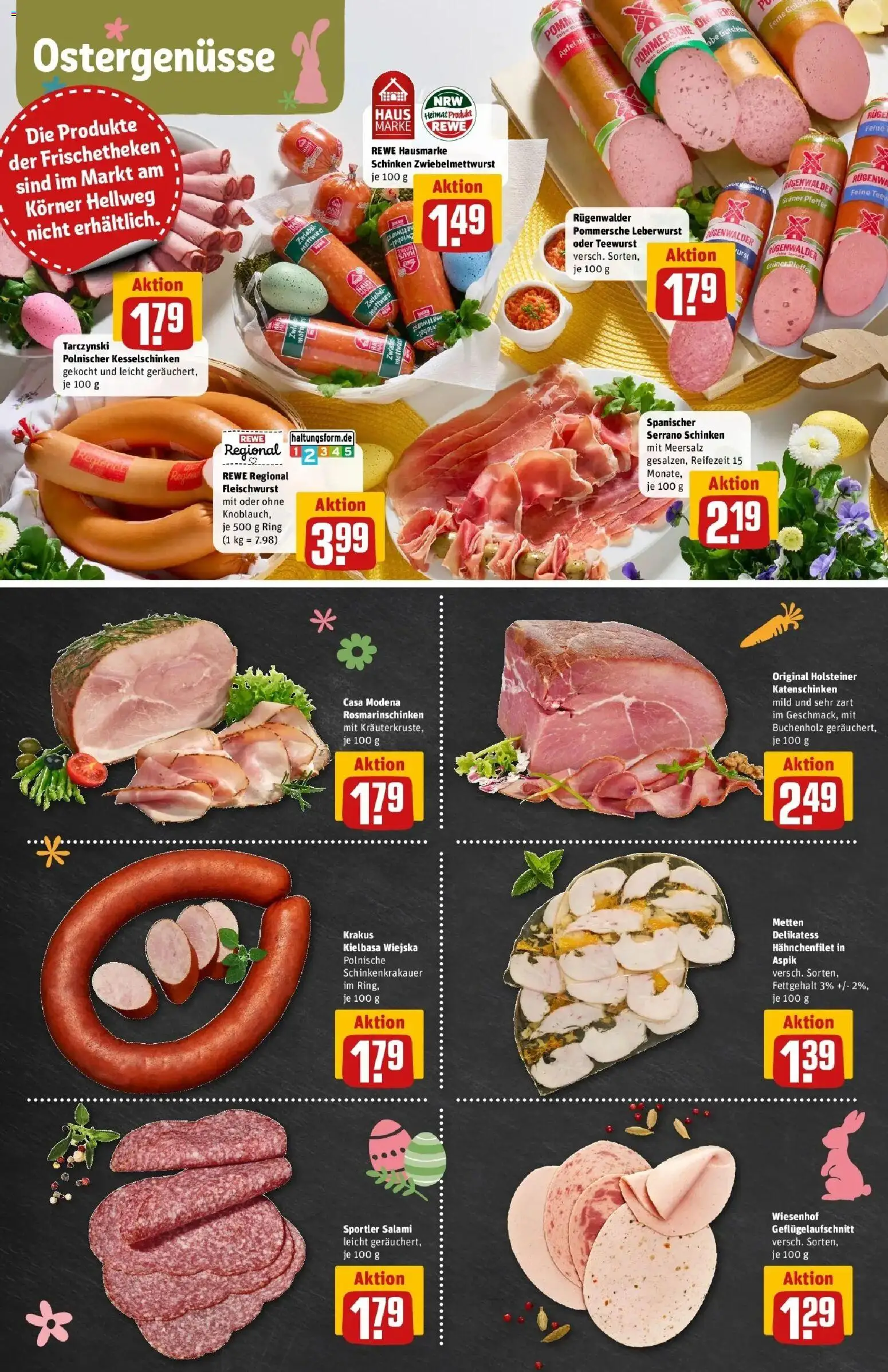 Rewe Prospekt Dortmund	 – gültig ab 30.03.2026 | Seite: 8 | Produkte: Salami, Serrano schinken, Schinken, Tee