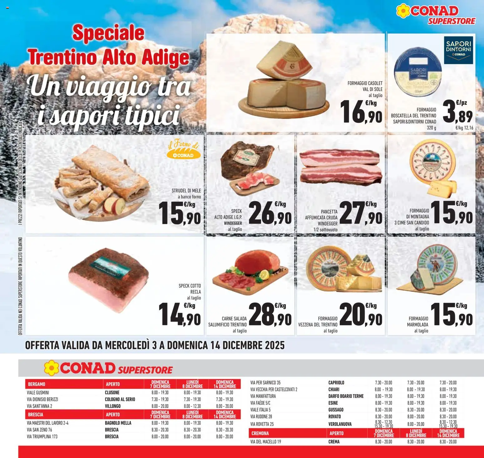Volantino Conad del 03.12.2025 | Pagina: 42 | Prodotti: Speck, Crema, Forno, Il forno