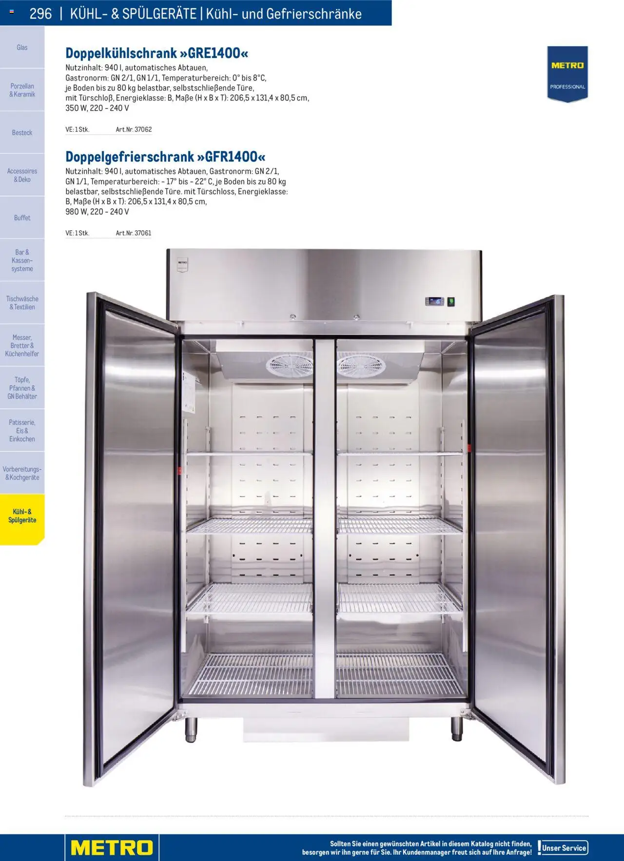 Metro angebote Angebote Gastro Non Food 2025 gültig ab 02.12.2024 | Seite: 296 | Produkte: Eis