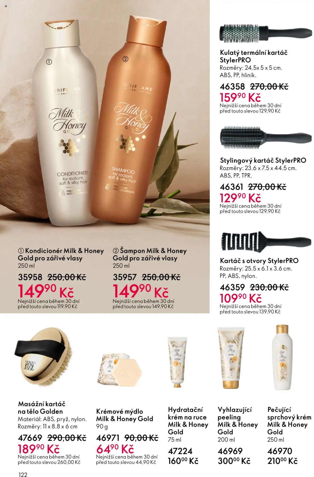 Oriflame katalog č.13/2025 od 07.09.2025 | Strana: 122 | Produkty: Krém na ruce, Šampon, Kondicionér, Kartáč