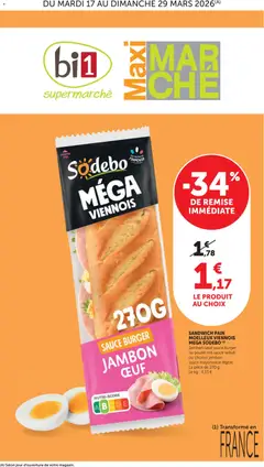 bi1 - Prévisualisation de bi1 catalogue maxi marché valide à partir de 17.03.2026