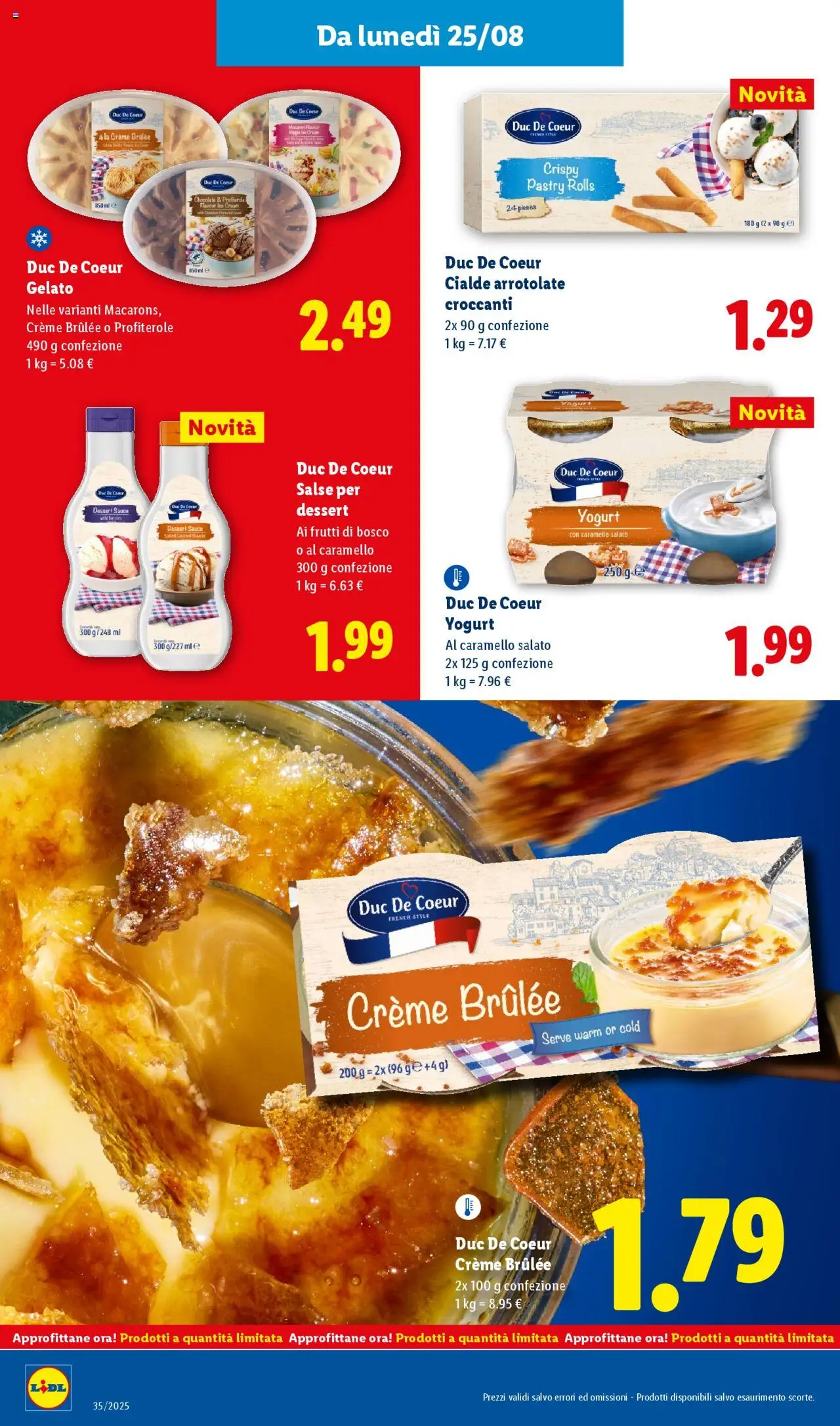 Volantino Lidl del 25.08.2025 | Pagina: 22 | Prodotti: Yogurt, Gelato
